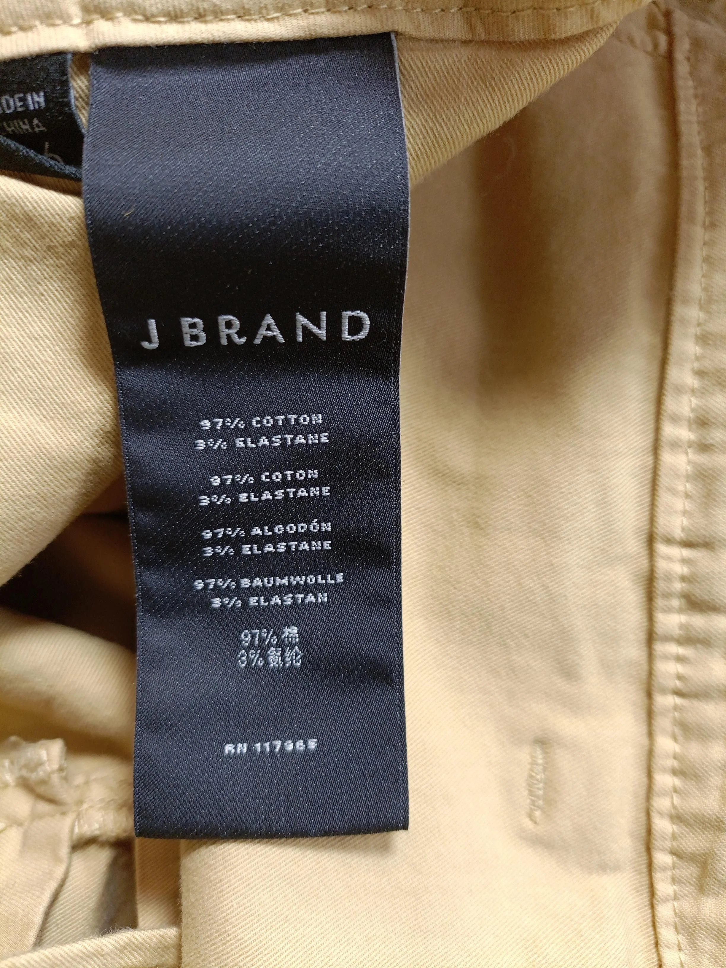 J Brand Women's Trousers W 26 in Tan Cotton with Elastane Bootcut Capri - Image 7