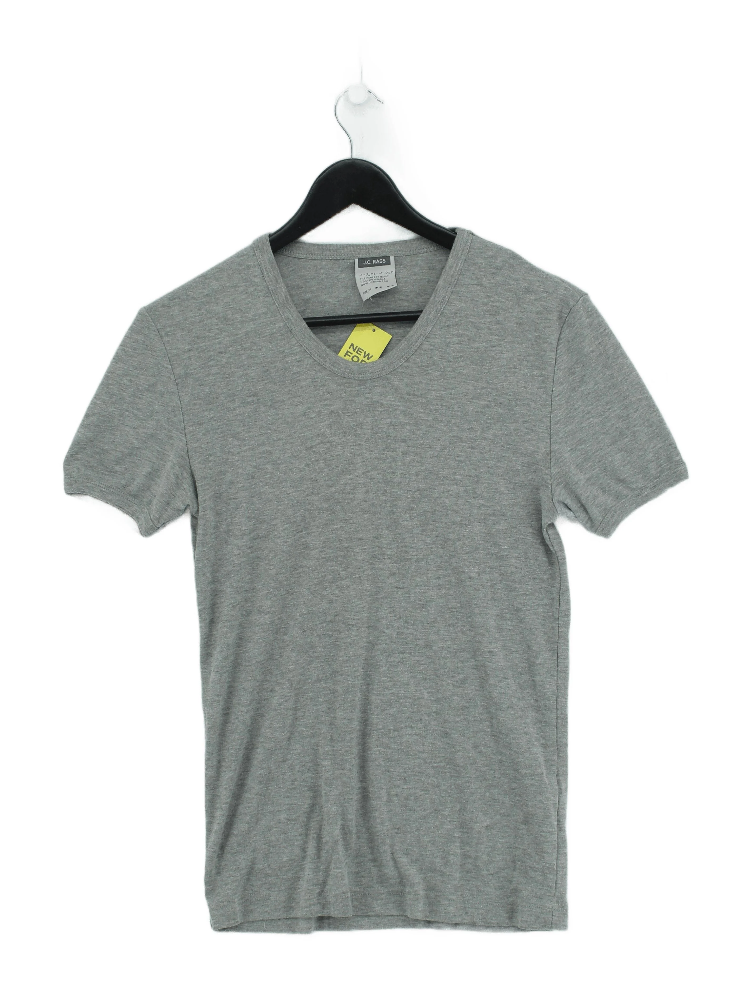 J.C. Rags Men's T-Shirt M Grey Cotton with Polyester Basic
