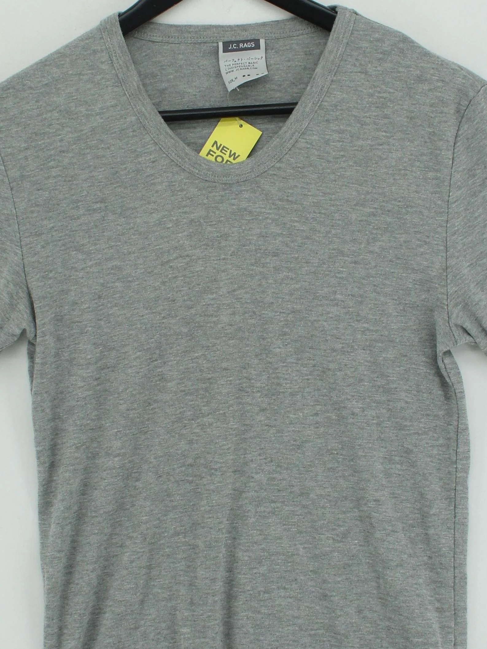 J.C. Rags Men's T-Shirt M Grey Cotton with Polyester Basic - Image 3