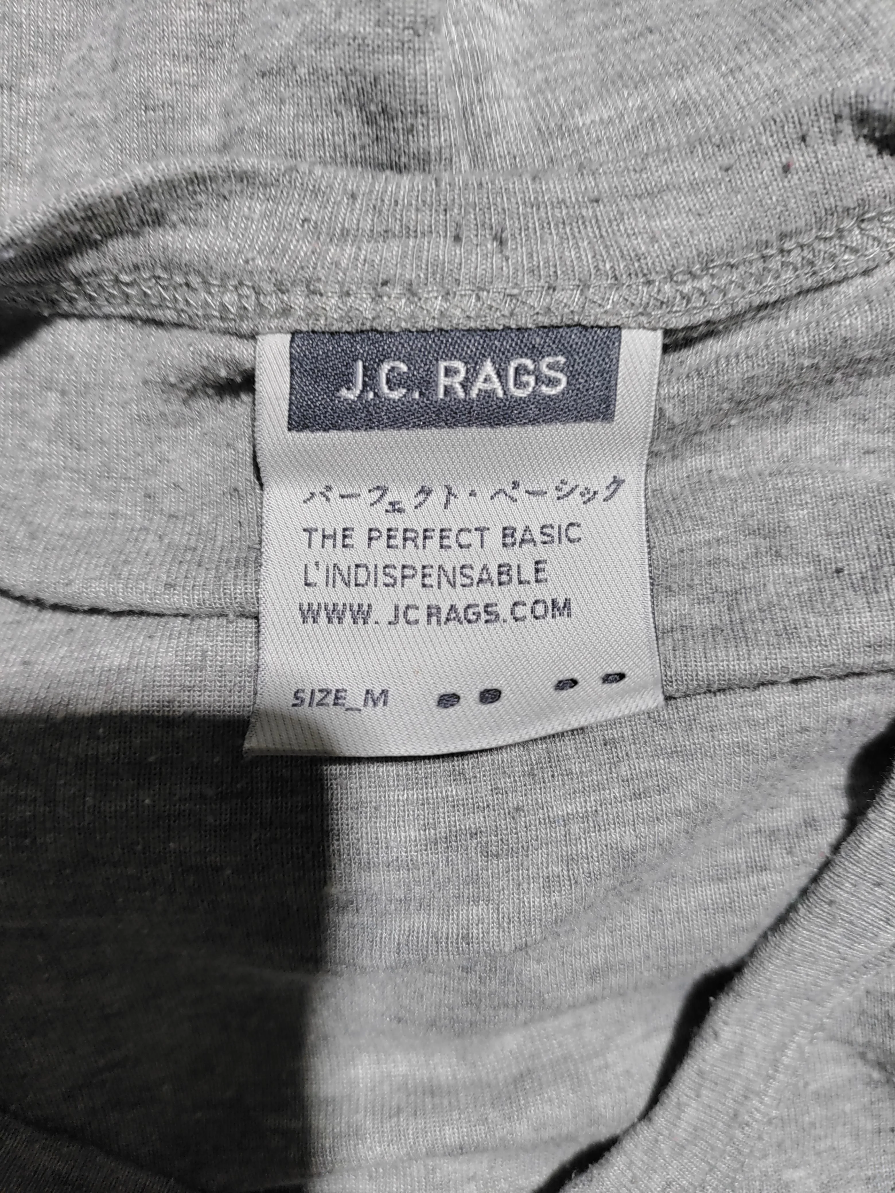 J.C. Rags Men's T-Shirt M Grey Cotton with Polyester Basic - Image 6