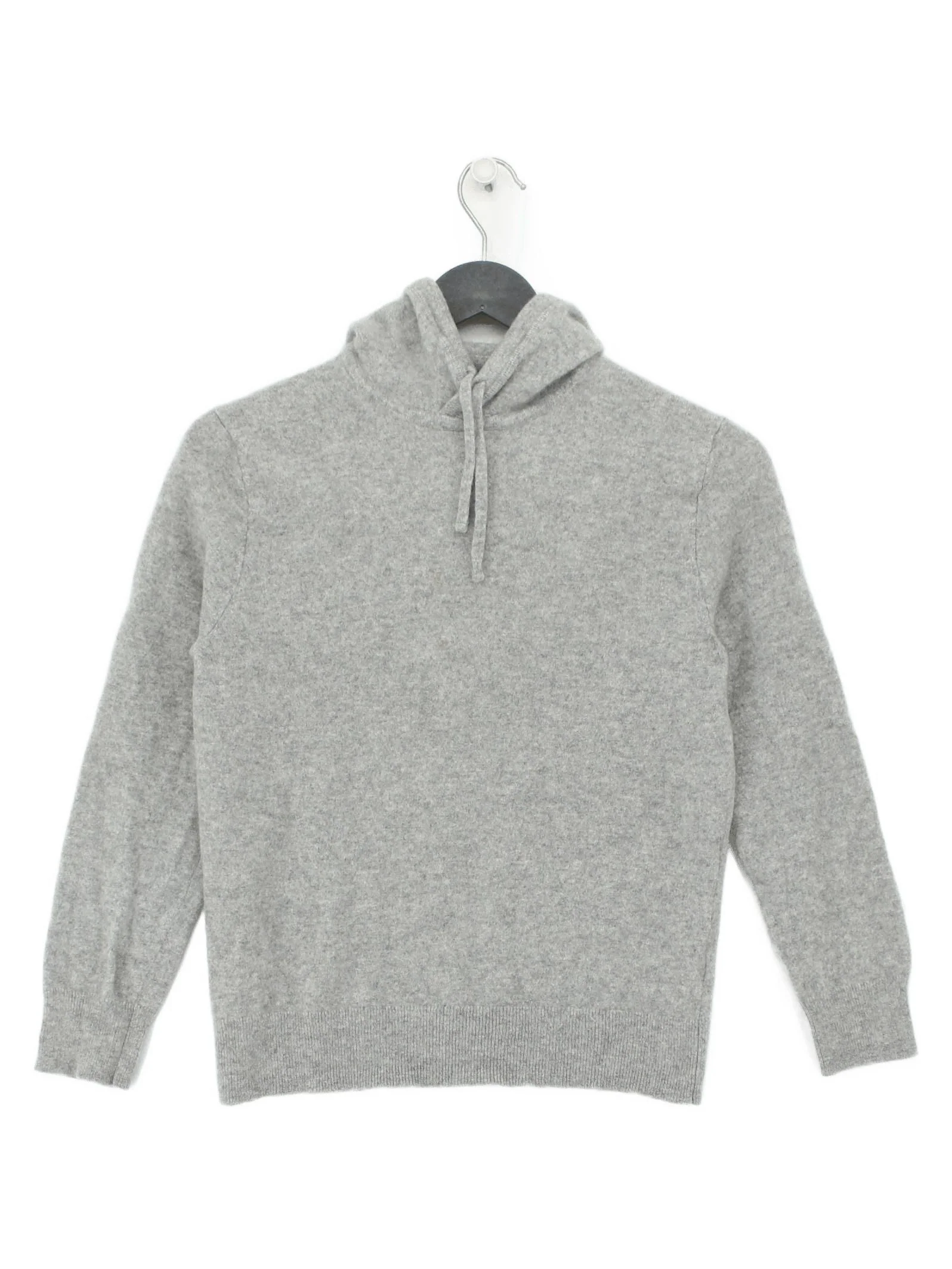 J. Crew Men's Hoodie M Grey 100% Cashmere Pullover
