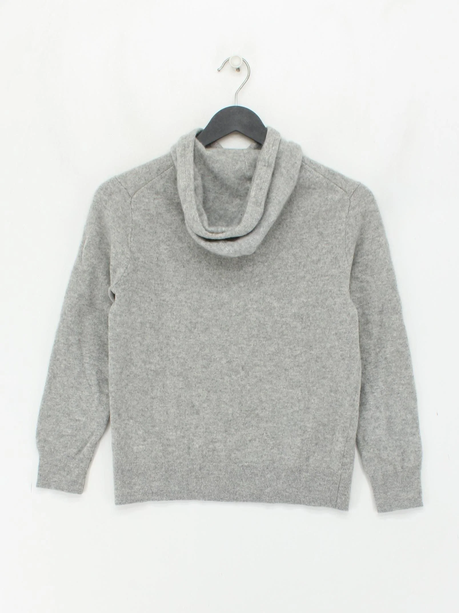 J. Crew Men's Hoodie M Grey 100% Cashmere Pullover - Image 2