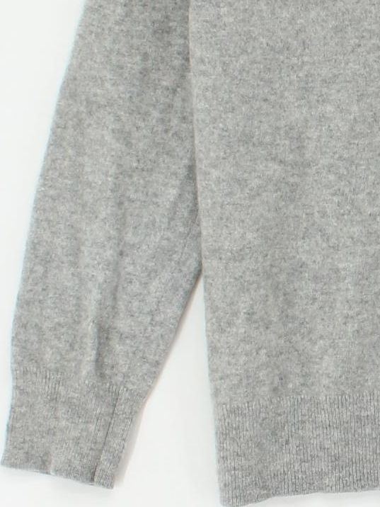 J. Crew Men's Hoodie M Grey 100% Cashmere Pullover - Image 4