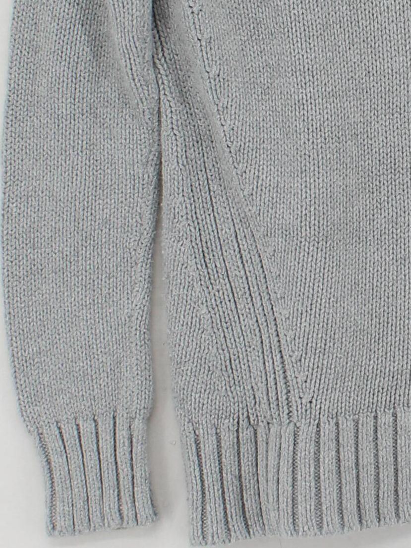 J. Crew Men's Jumper XS Grey 100% Cotton Mock Neck Pullover - Image 4