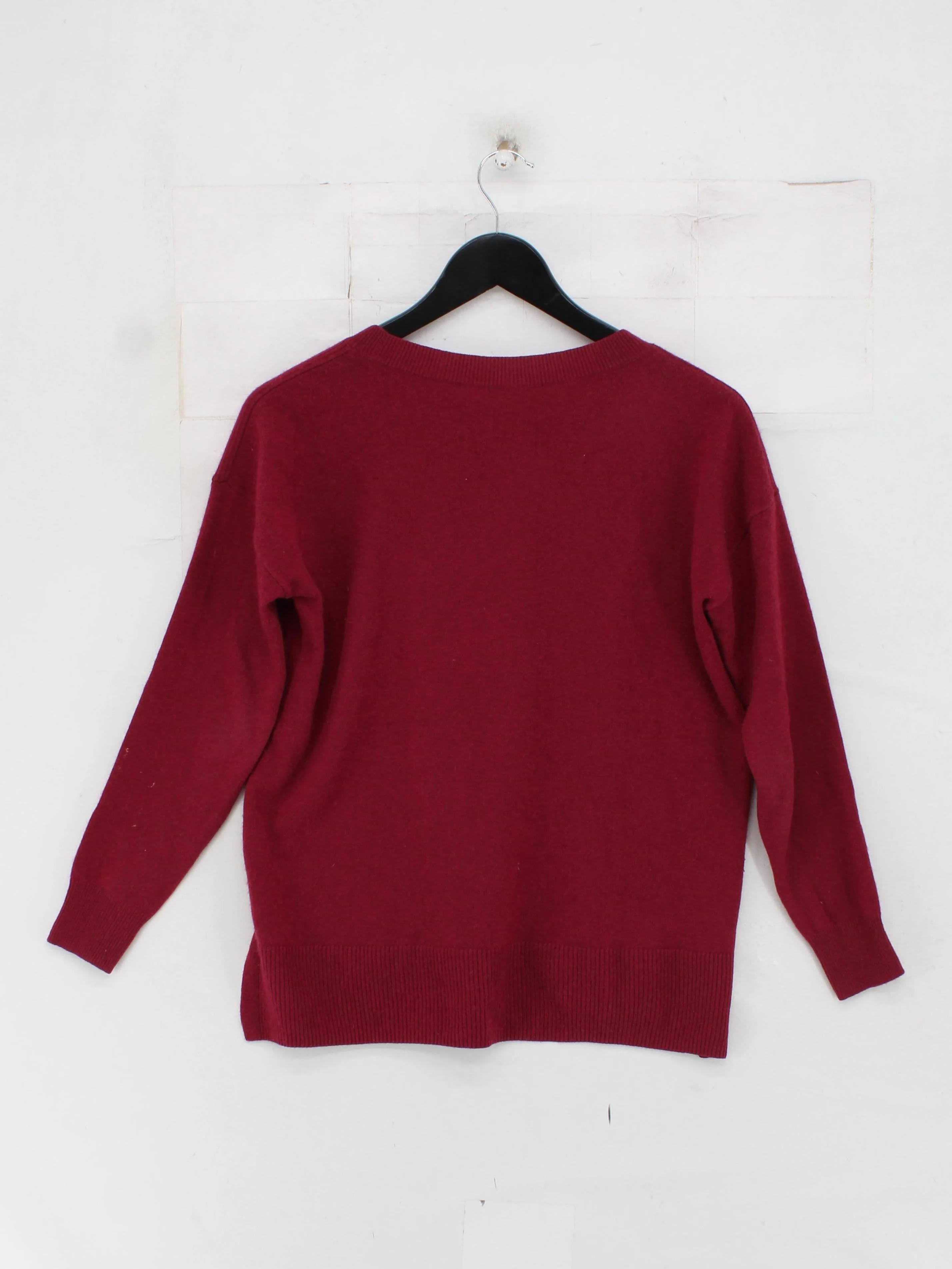 J. Crew Men's Jumper XS Red 100% Cashmere Round Neck Pullover - Image 2