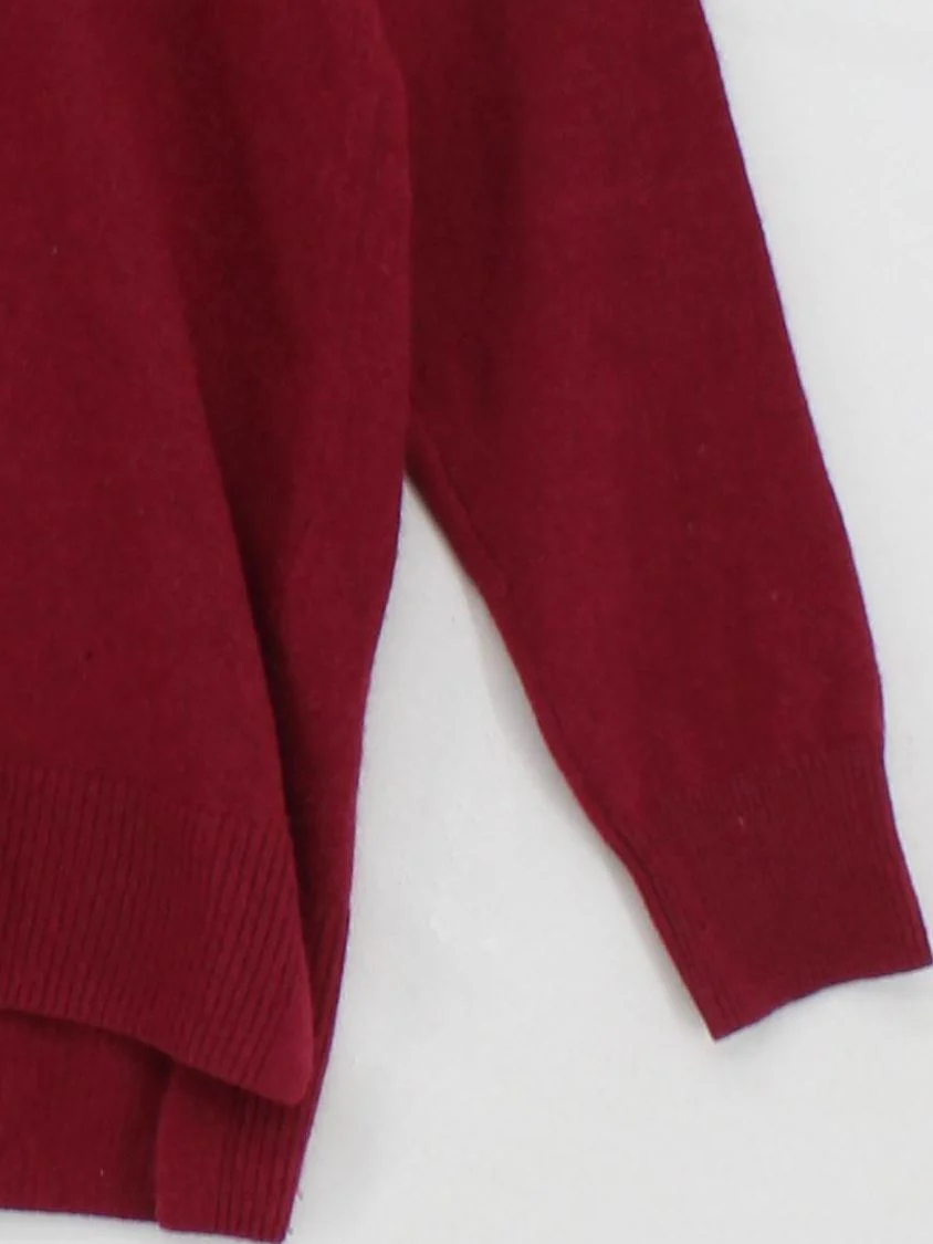 J. Crew Men's Jumper XS Red 100% Cashmere Round Neck Pullover - Image 4