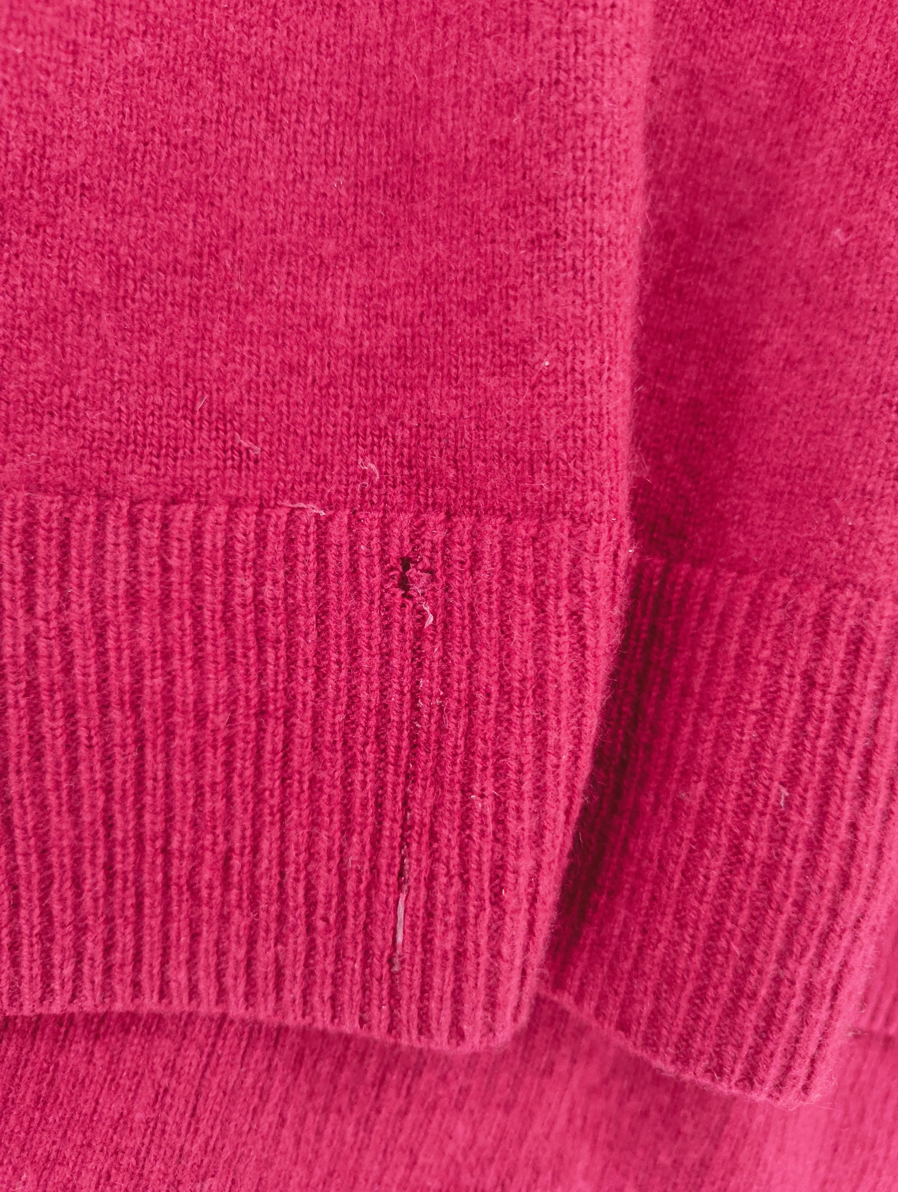 J. Crew Men's Jumper XS Red 100% Cashmere Round Neck Pullover - Image 5