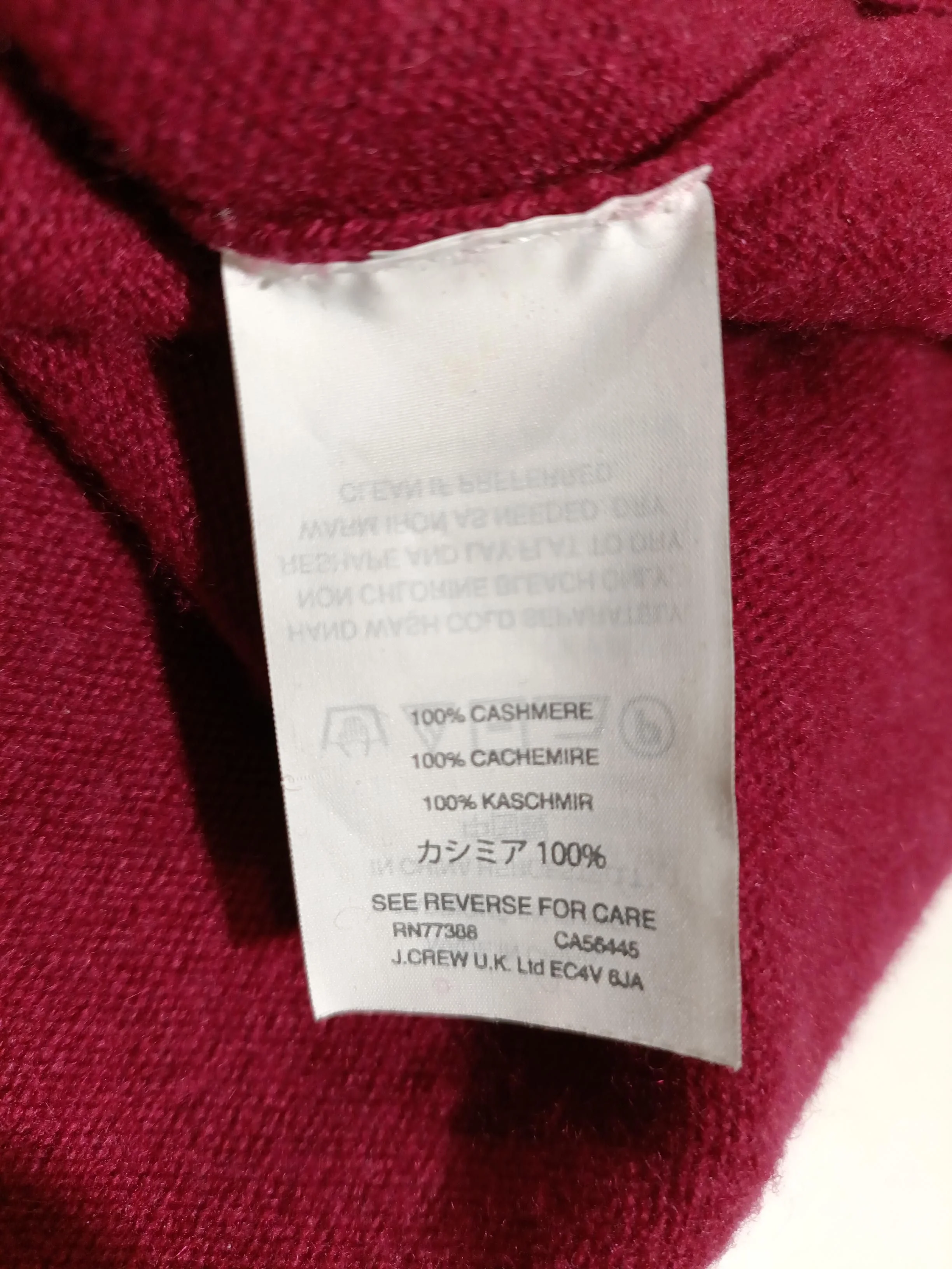 J. Crew Men's Jumper XS Red 100% Cashmere Round Neck Pullover - Image 8
