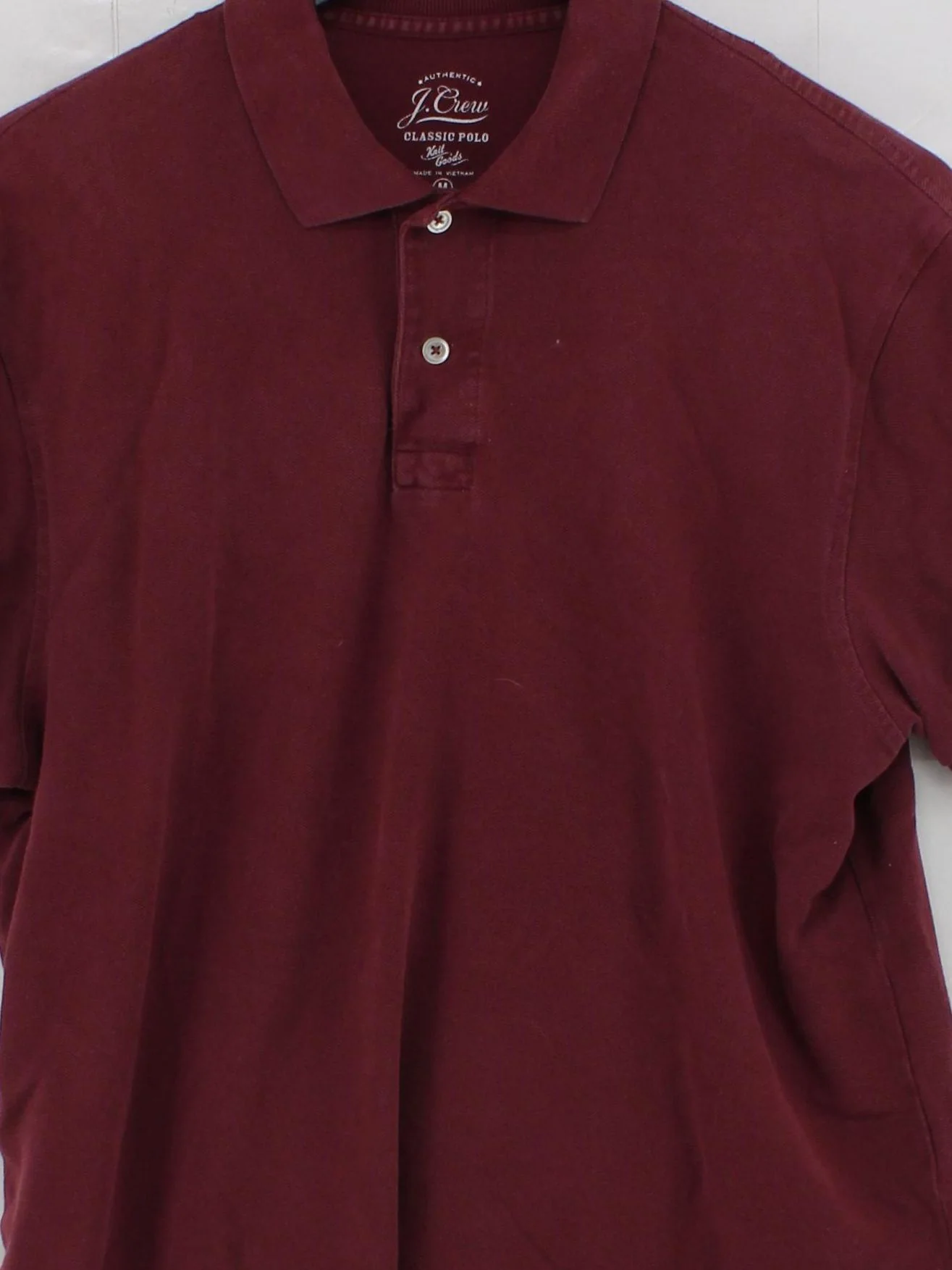 J. Crew Men's Polo M Red 100% Cotton Basic - Image 3
