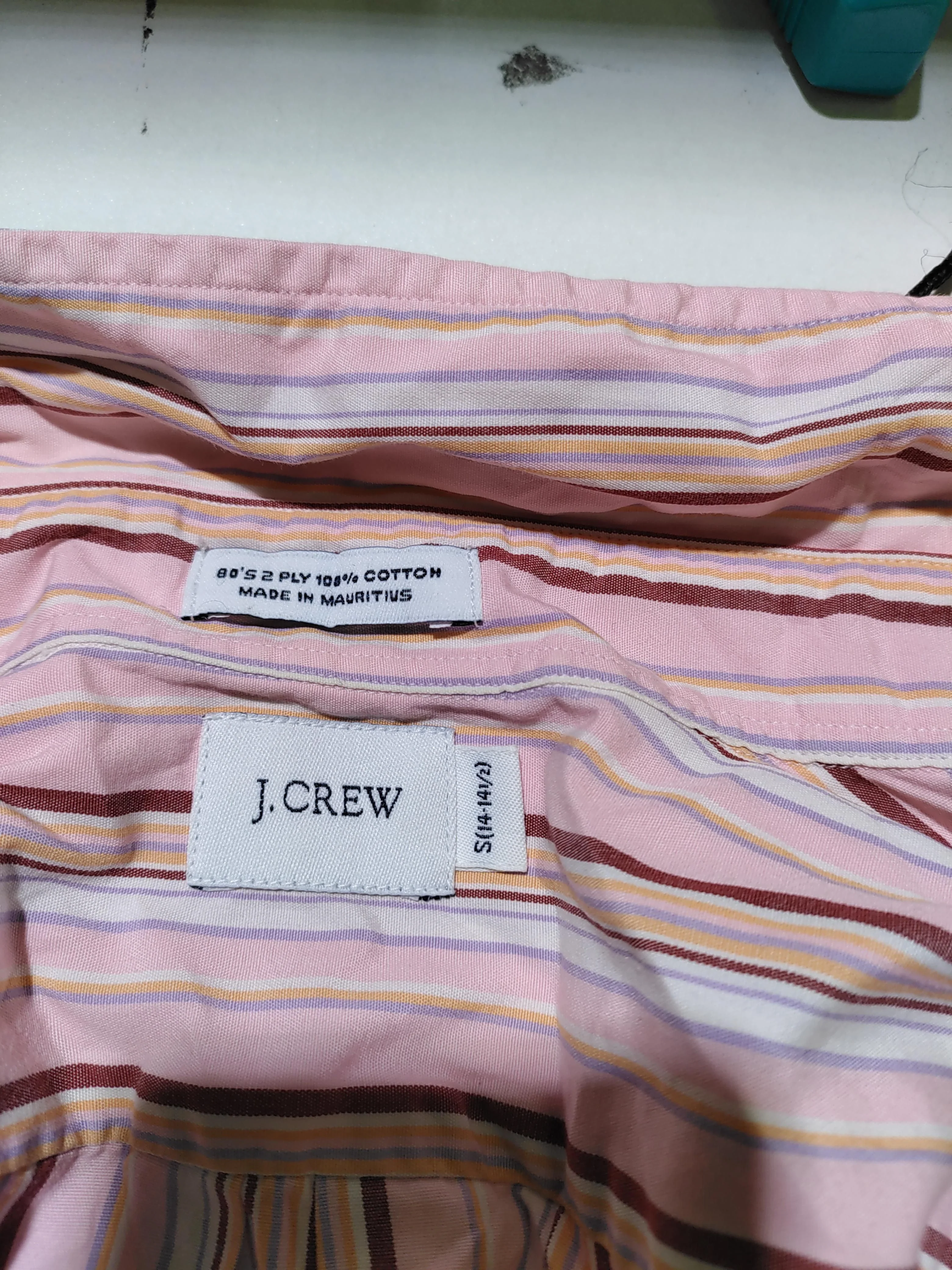 J. Crew Men's Shirt S Multi Striped 100% Cotton Basic - Image 5