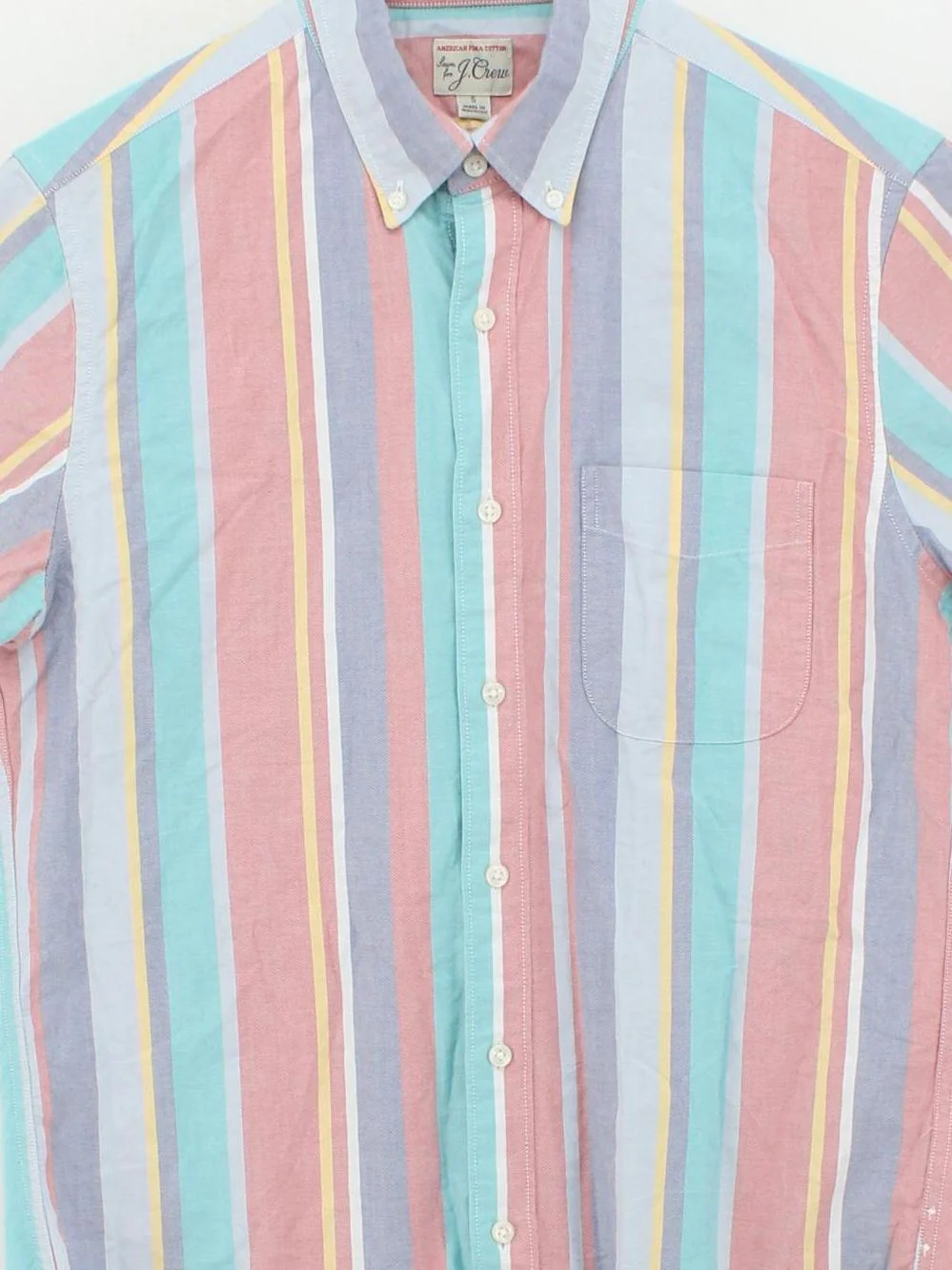 J. Crew Men's Shirt S Multi Striped 100% Cotton Basic - Image 3