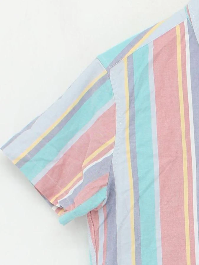 J. Crew Men's Shirt S Multi Striped 100% Cotton Basic - Image 4
