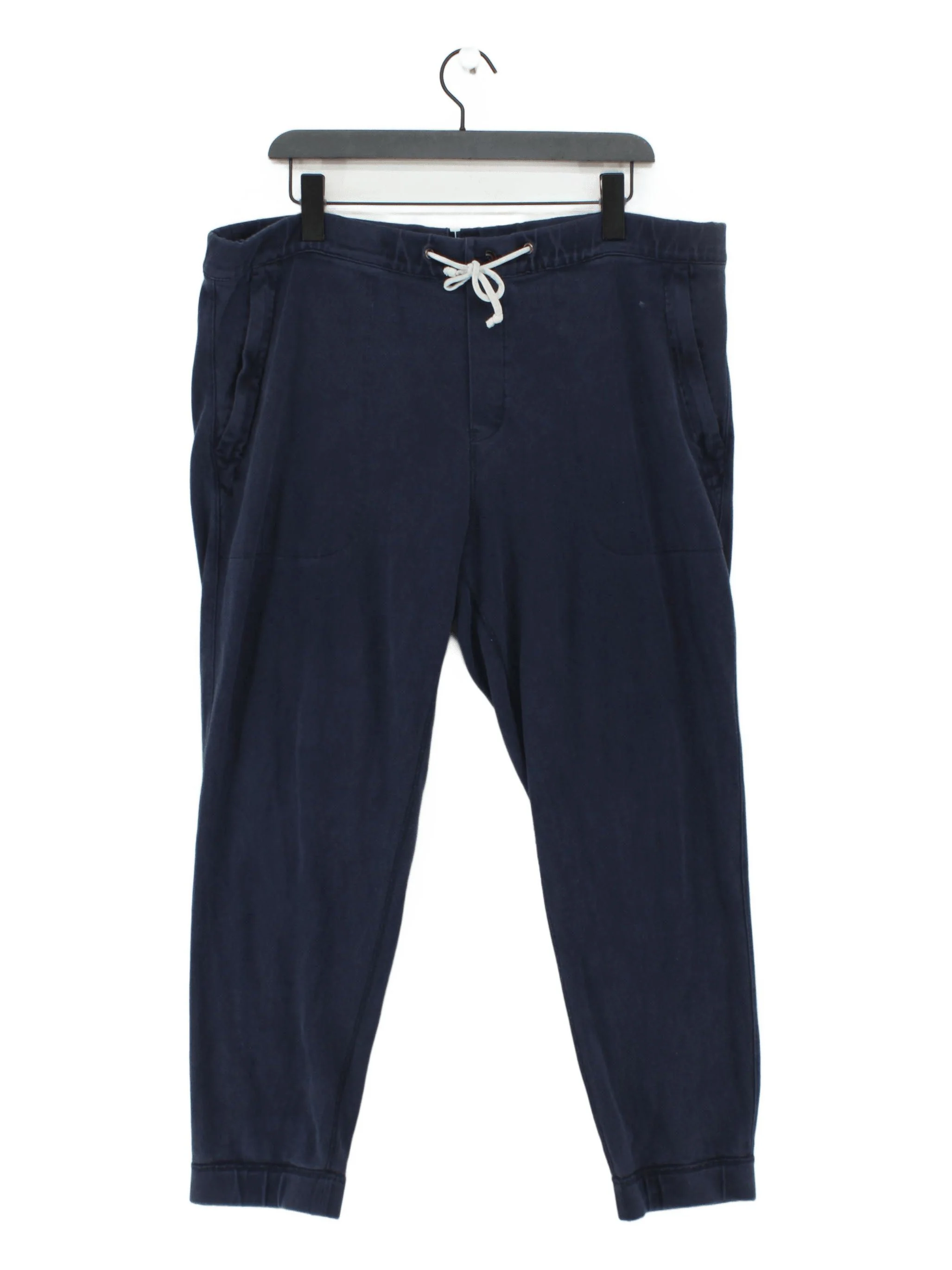 J. Crew Men's Sports Bottoms L Blue 100% Cotton Tapered Sweatpants