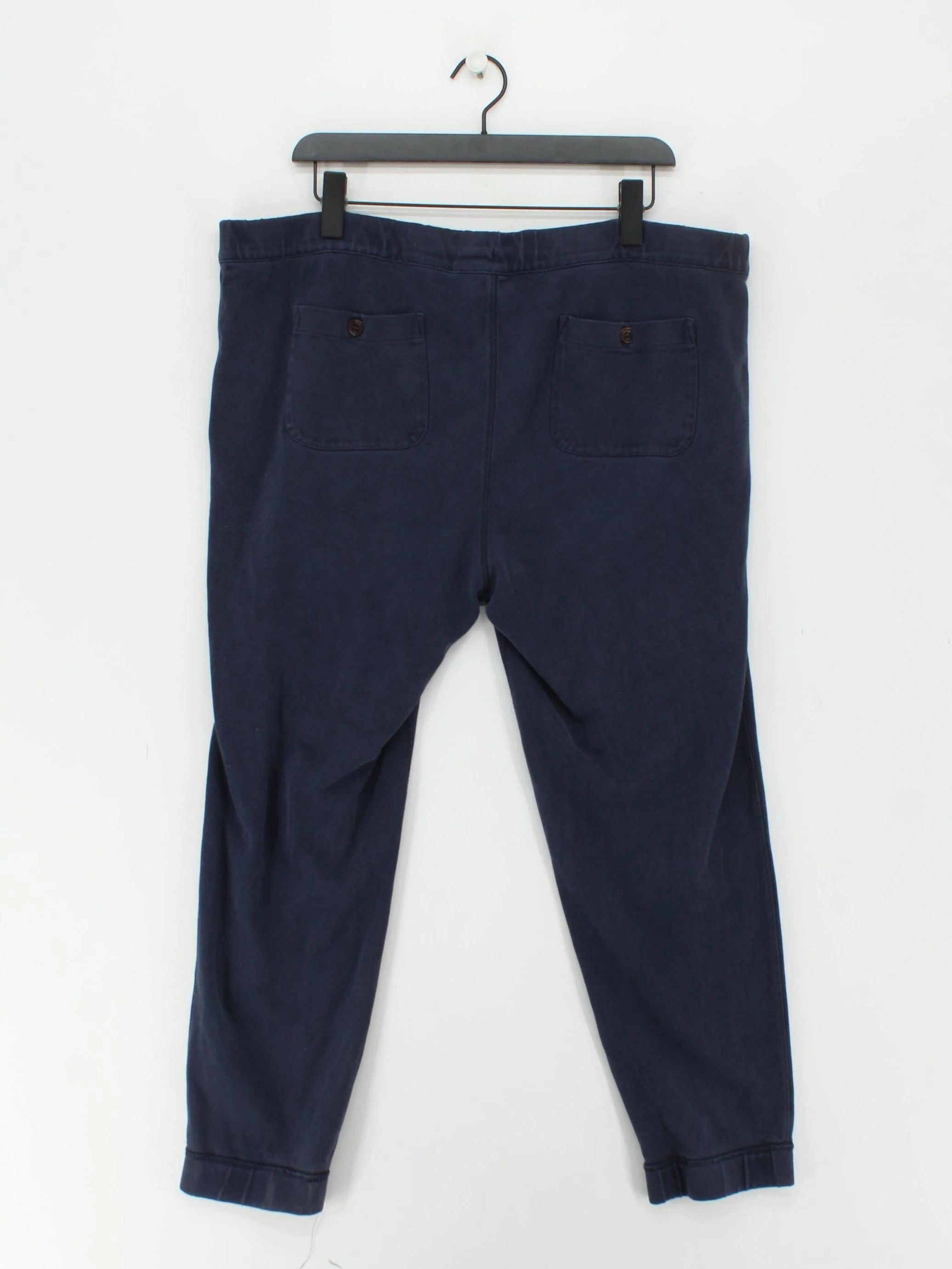 J. Crew Men's Sports Bottoms L Blue 100% Cotton Tapered Sweatpants - Image 2