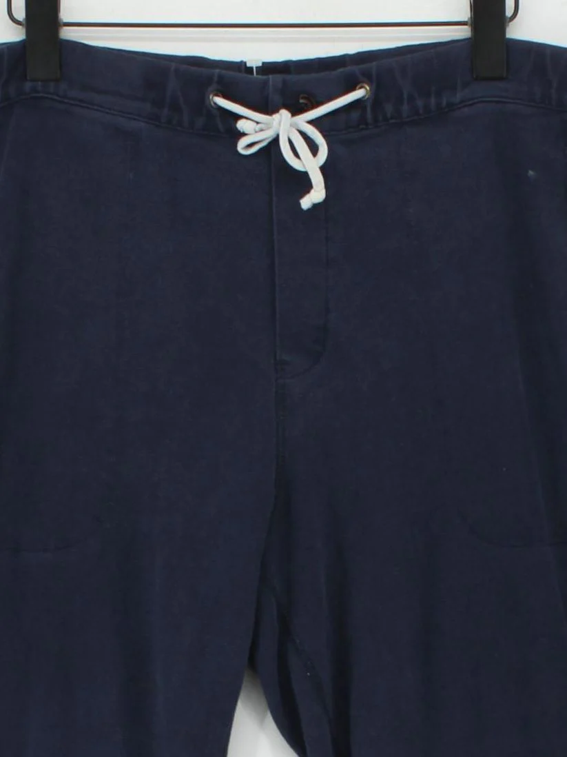 J. Crew Men's Sports Bottoms L Blue 100% Cotton Tapered Sweatpants - Image 3