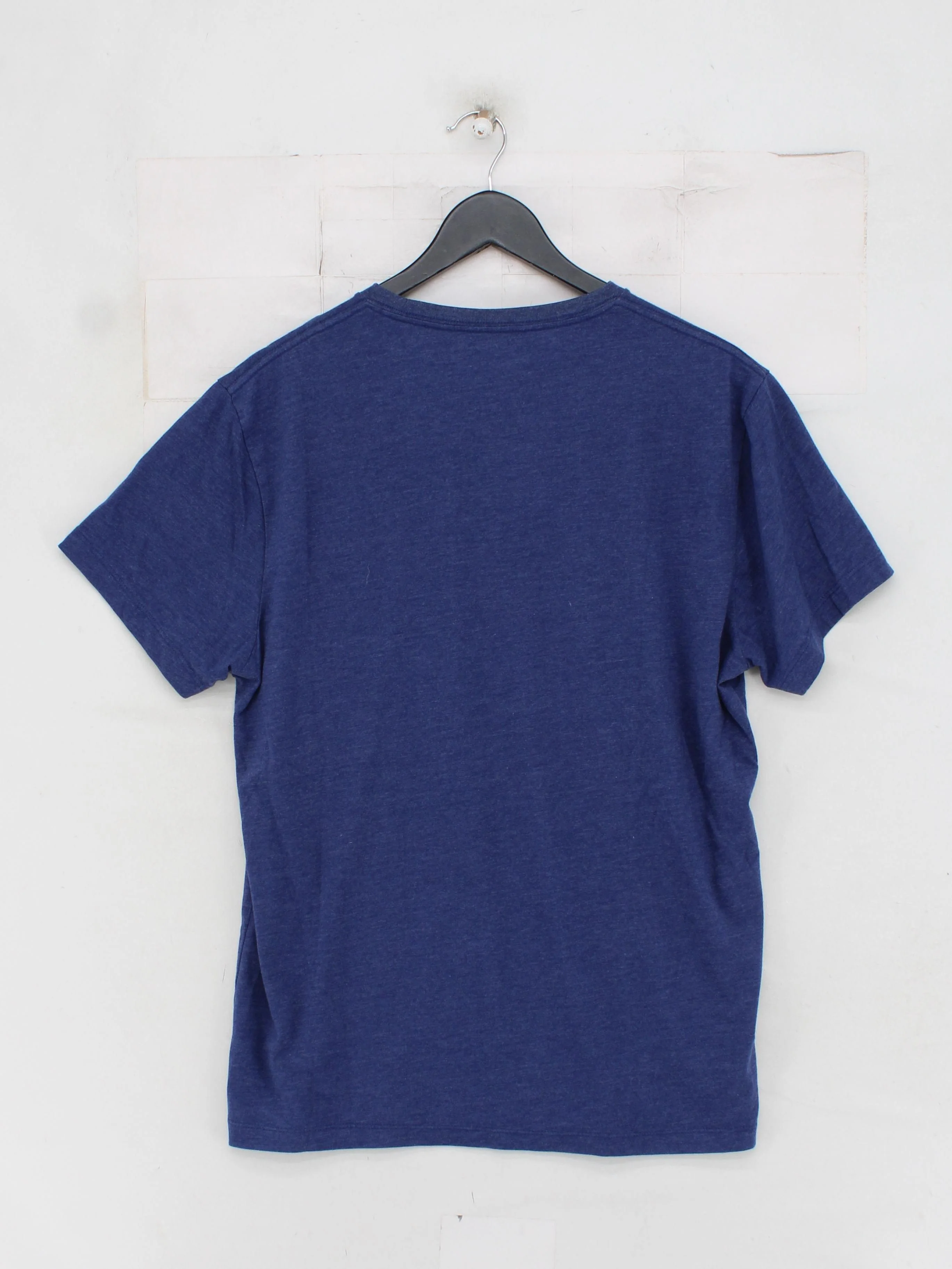 J. Crew Men's T-Shirt L Blue Cotton with Polyester Basic - Image 2