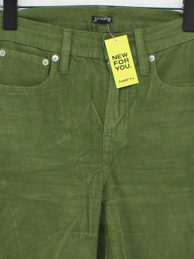J. Crew Men's Trousers W 26 in Green Cotton - Image 3