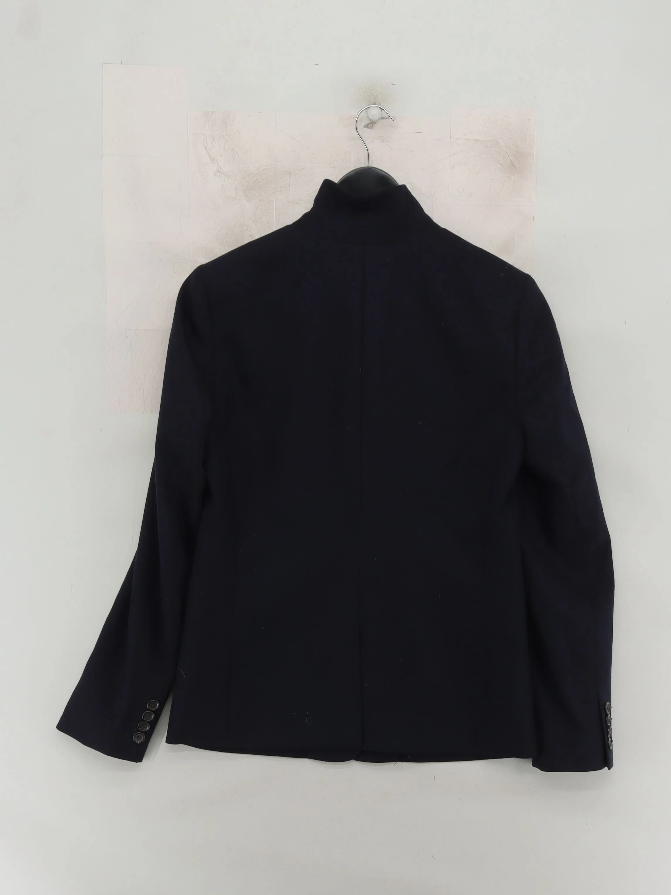 J. Crew Women's Blazer UK 10 Blue Wool with Elastane Overcoat - Image 2