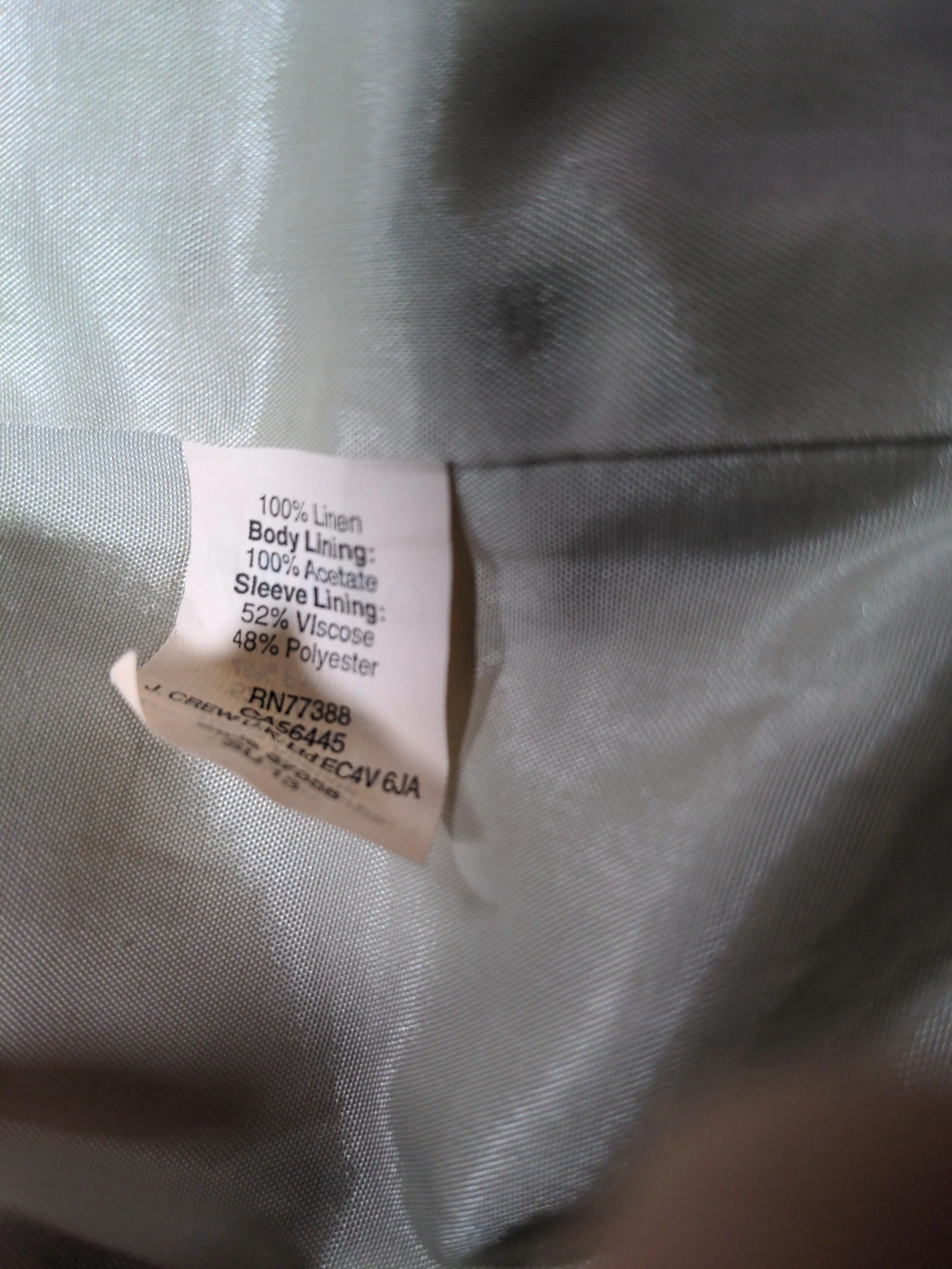 J. Crew Women's Blazer UK 6 Orange Linen - Image 6