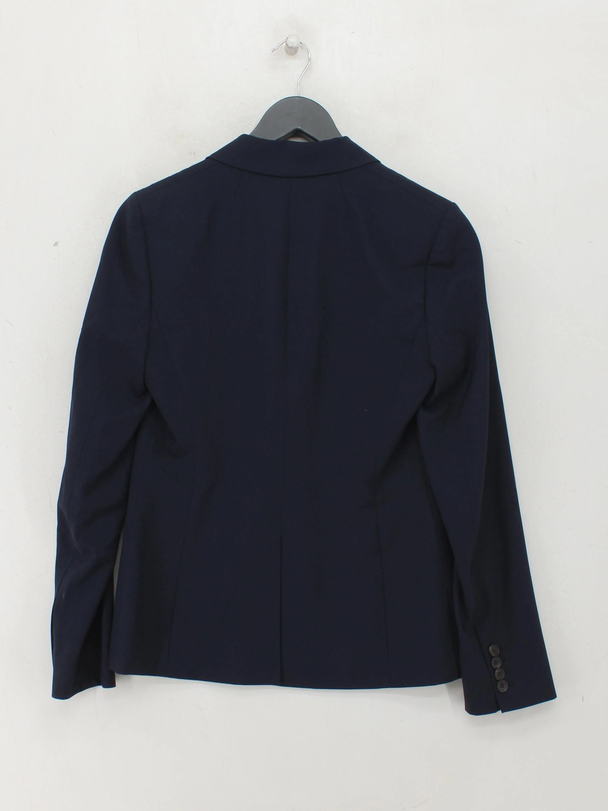 J. Crew Women's Blazer UK 8 Blue Wool with Spandex Overcoat - Image 2