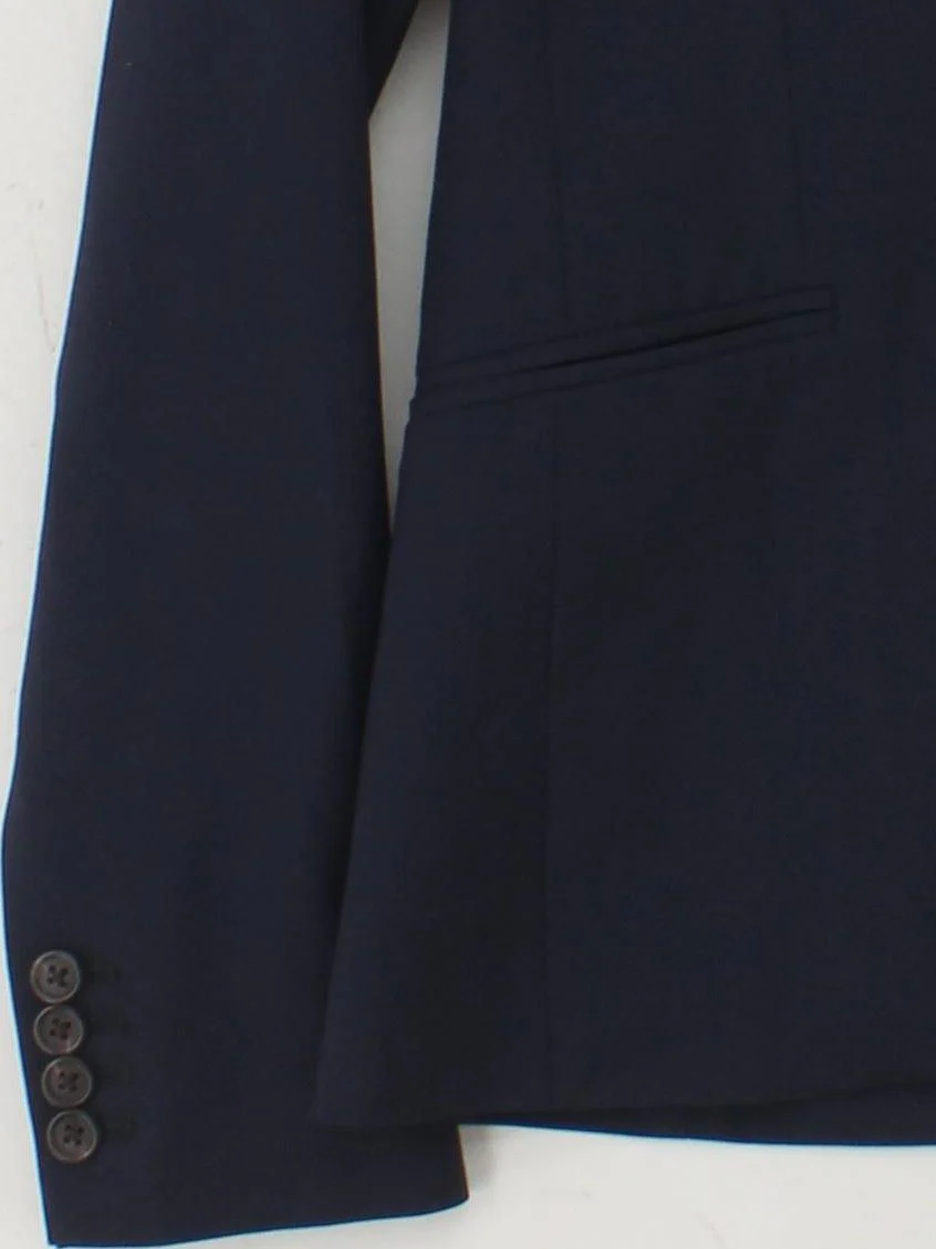 J. Crew Women's Blazer UK 8 Blue Wool with Spandex Overcoat - Image 4