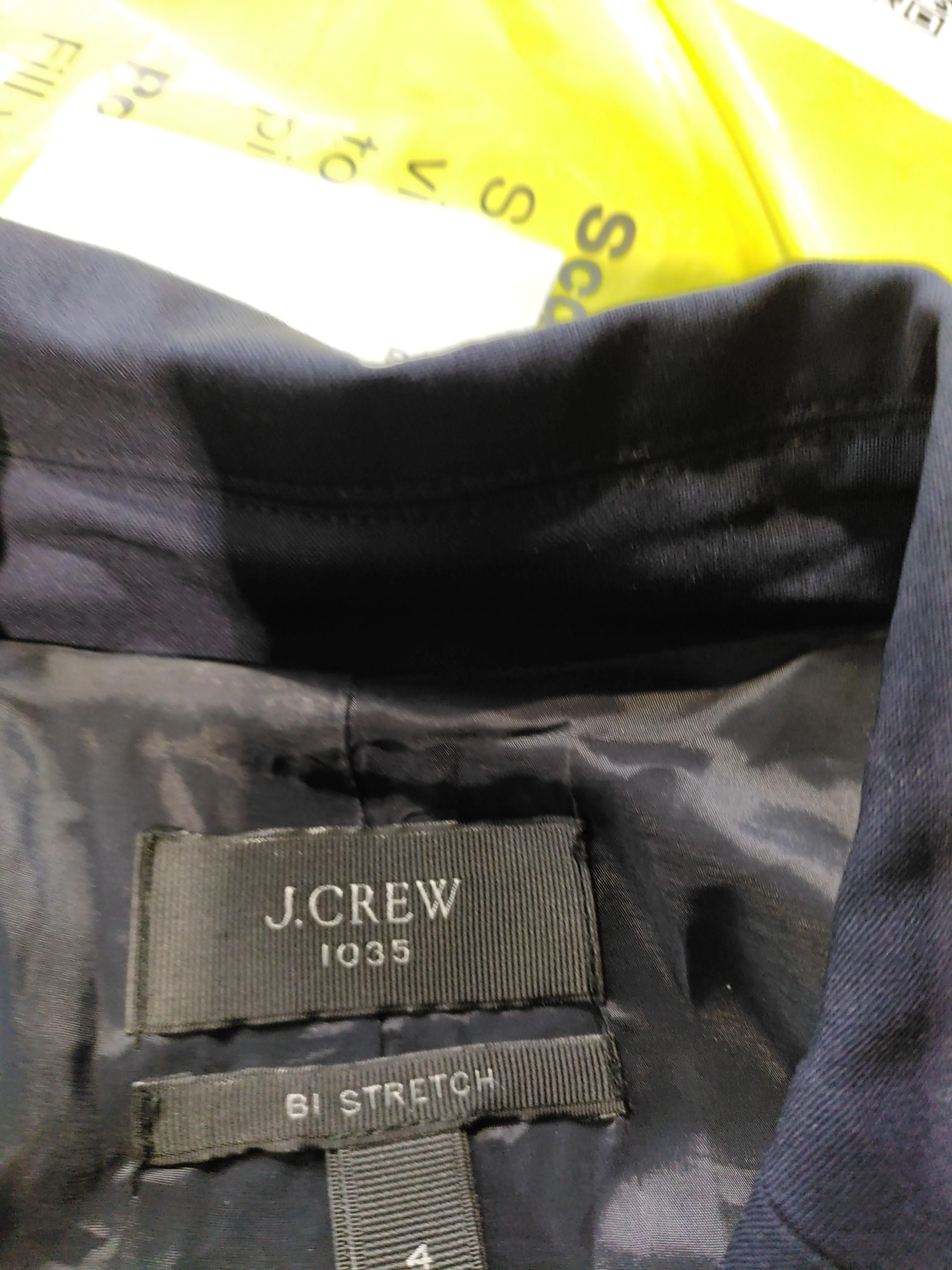 J. Crew Women's Blazer UK 8 Blue Wool with Spandex Overcoat - Image 5