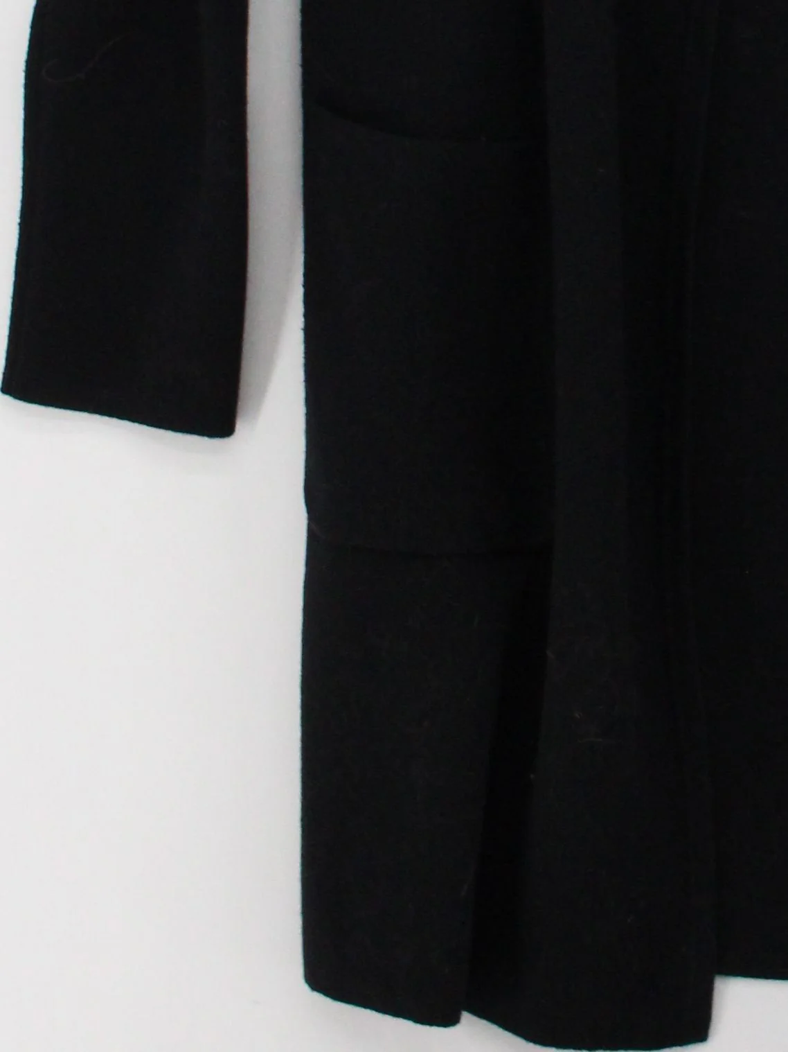 J. Crew Women's Cardigan XS Black Cotton with Polyester, Wool V-Neck Cardigan - Image 4