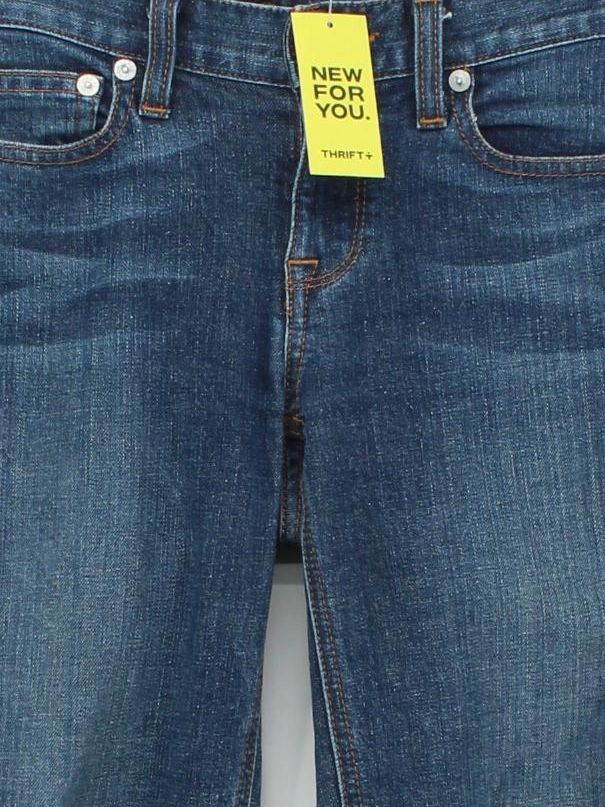 J. Crew Women's Jeans W 25 in Blue Cotton with Elastane Cropped - Image 3
