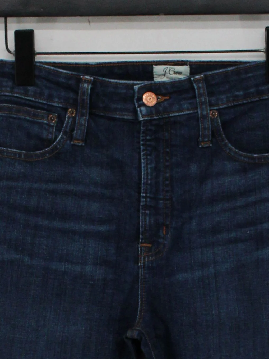 J. Crew Women's Jeans W 27 in Blue Cotton with Polyester, Elastane Skinny - Image 3