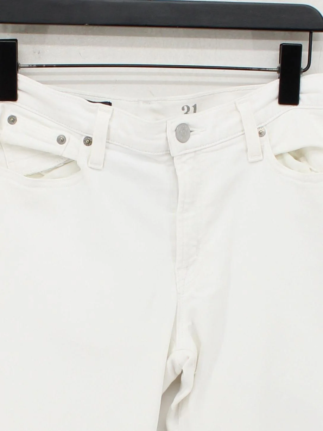 J. Crew Women's Jeans W 31 in White 100% Cotton Skinny - Image 3