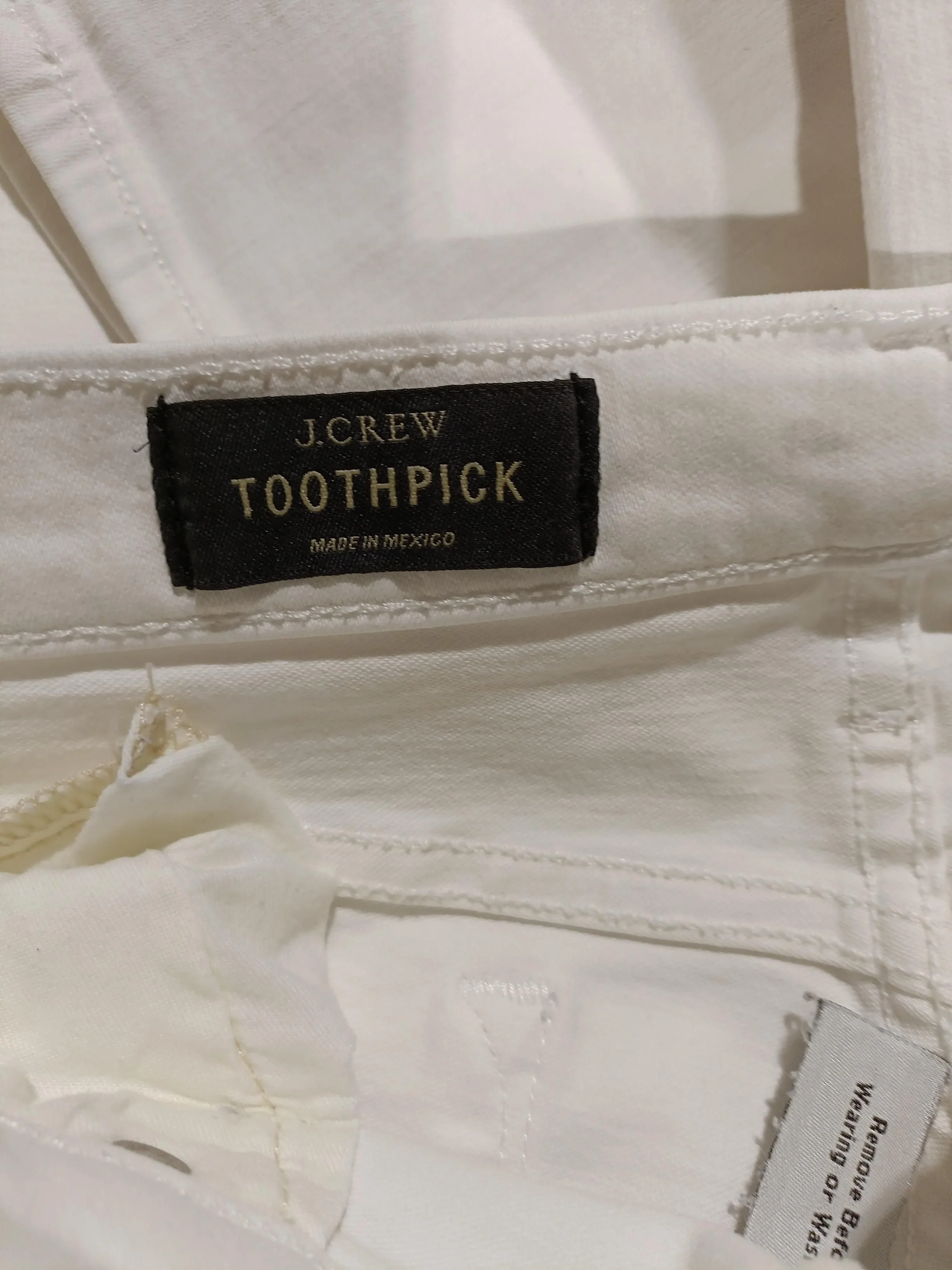 J. Crew Women's Jeans W 31 in White 100% Cotton Skinny - Image 6