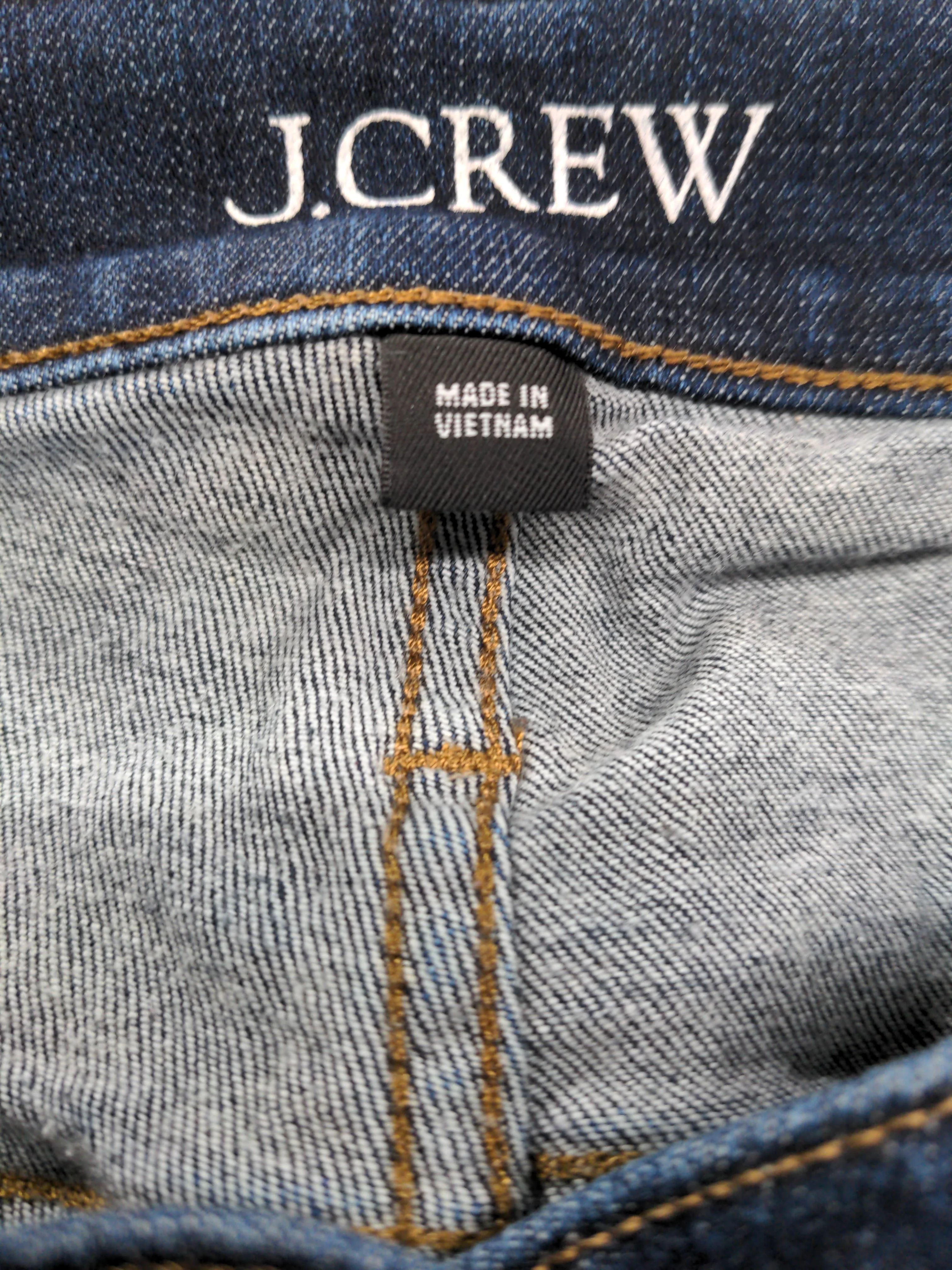 J. Crew Women's Jeans W 34 in Blue Cotton with Polyester, Elastane Straight - Image 6