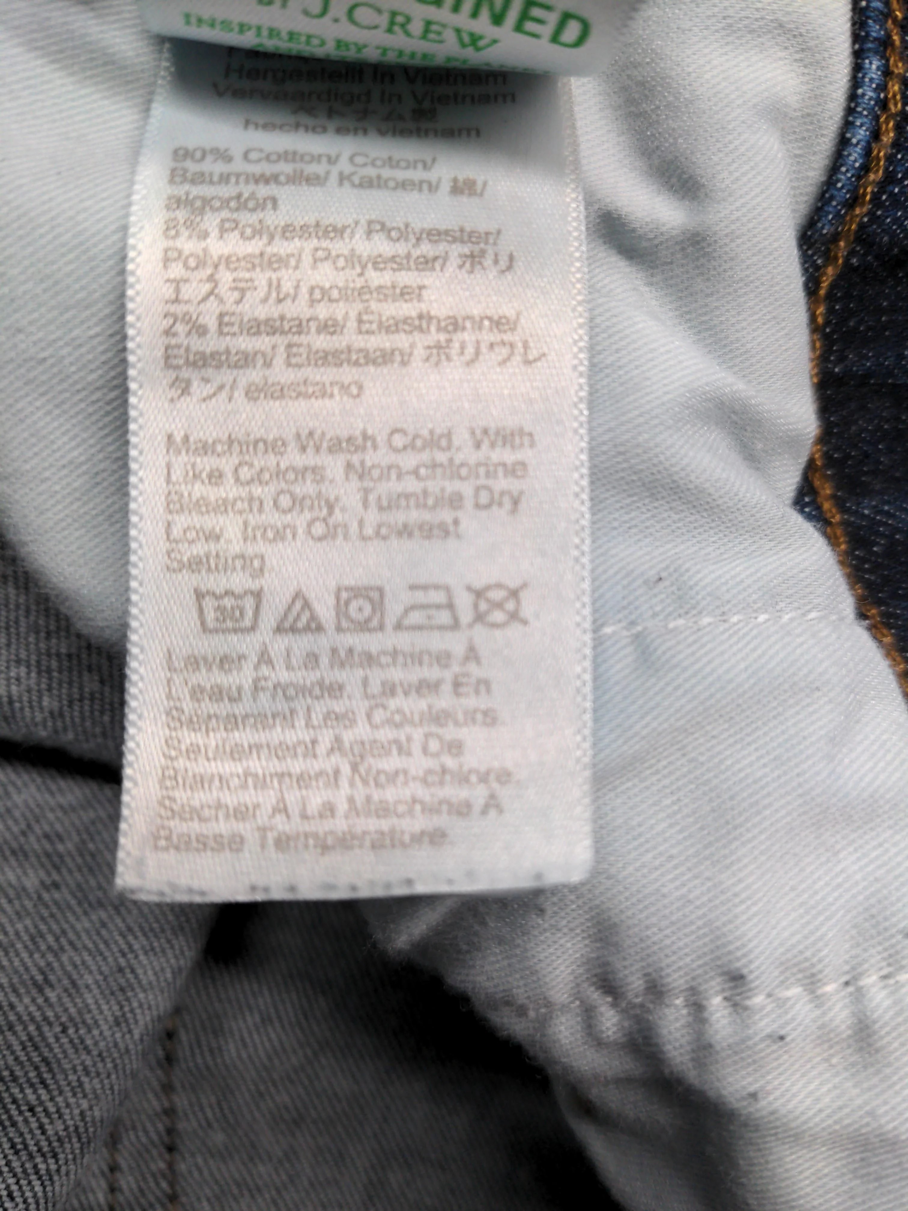 J. Crew Women's Jeans W 34 in Blue Cotton with Polyester, Elastane Straight - Image 7