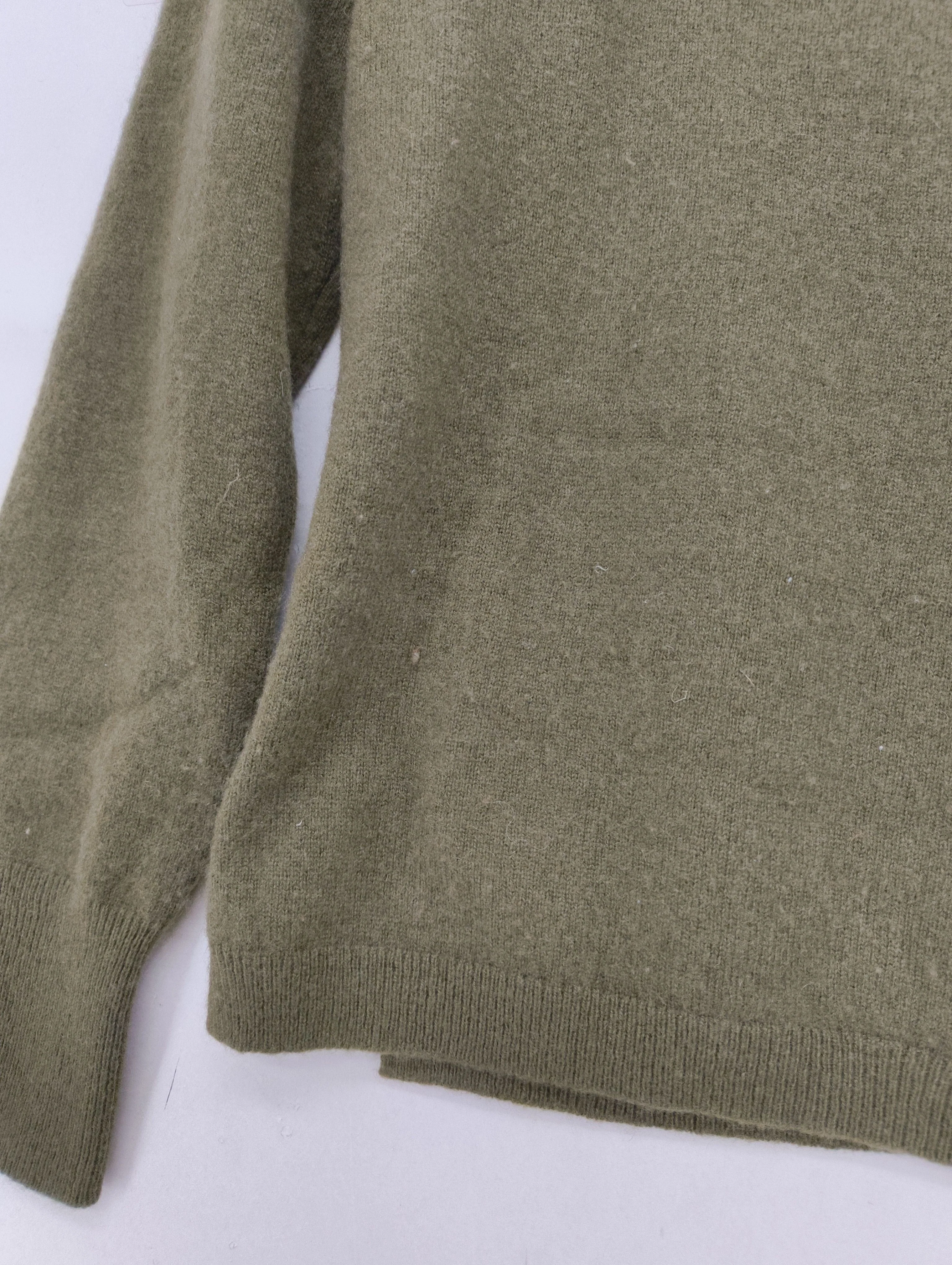 J. Crew Women's Jumper M Green 100% Cashmere Crew Neck Pullover - Image 5
