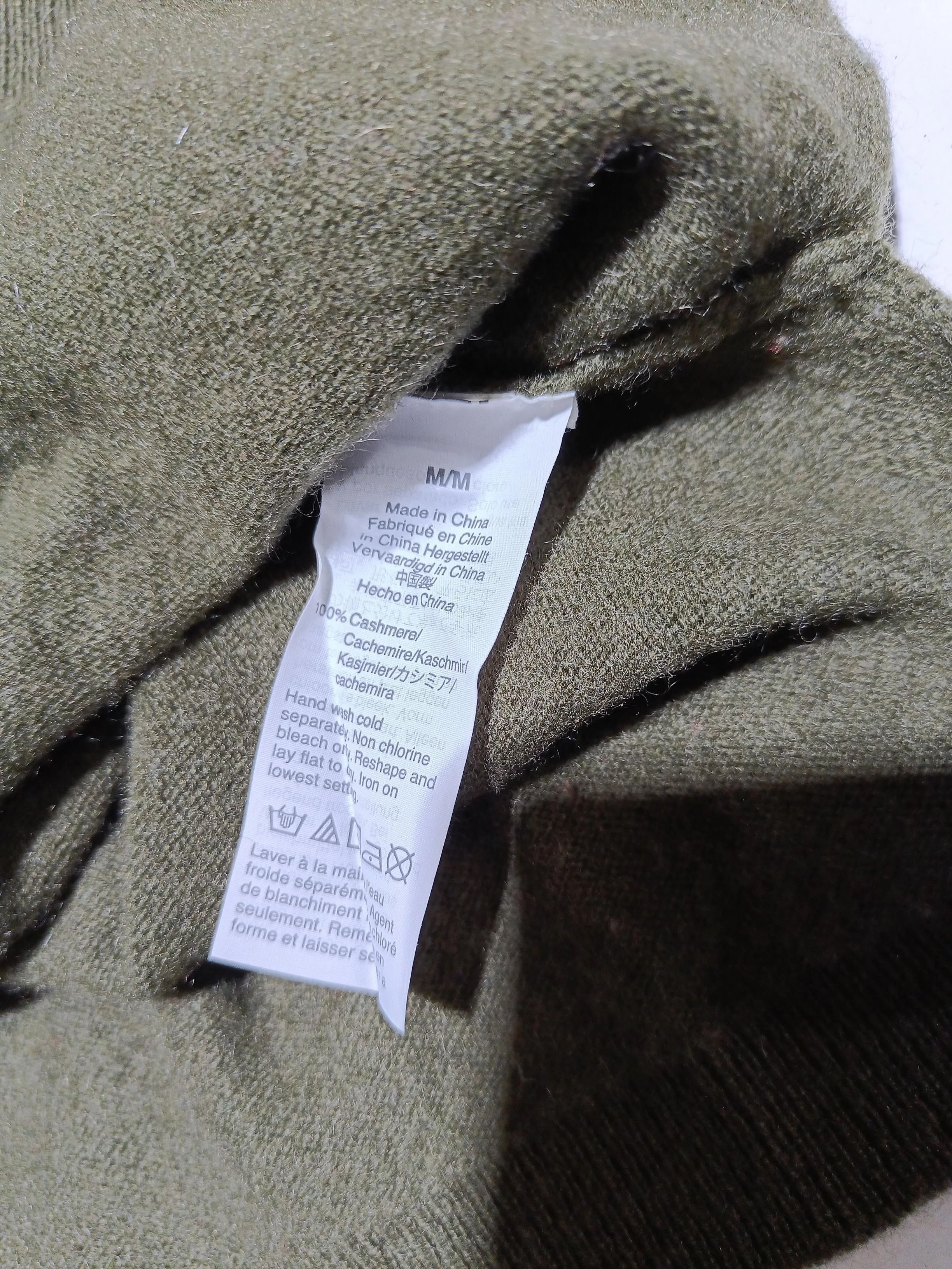 J. Crew Women's Jumper M Green 100% Cashmere Crew Neck Pullover - Image 7