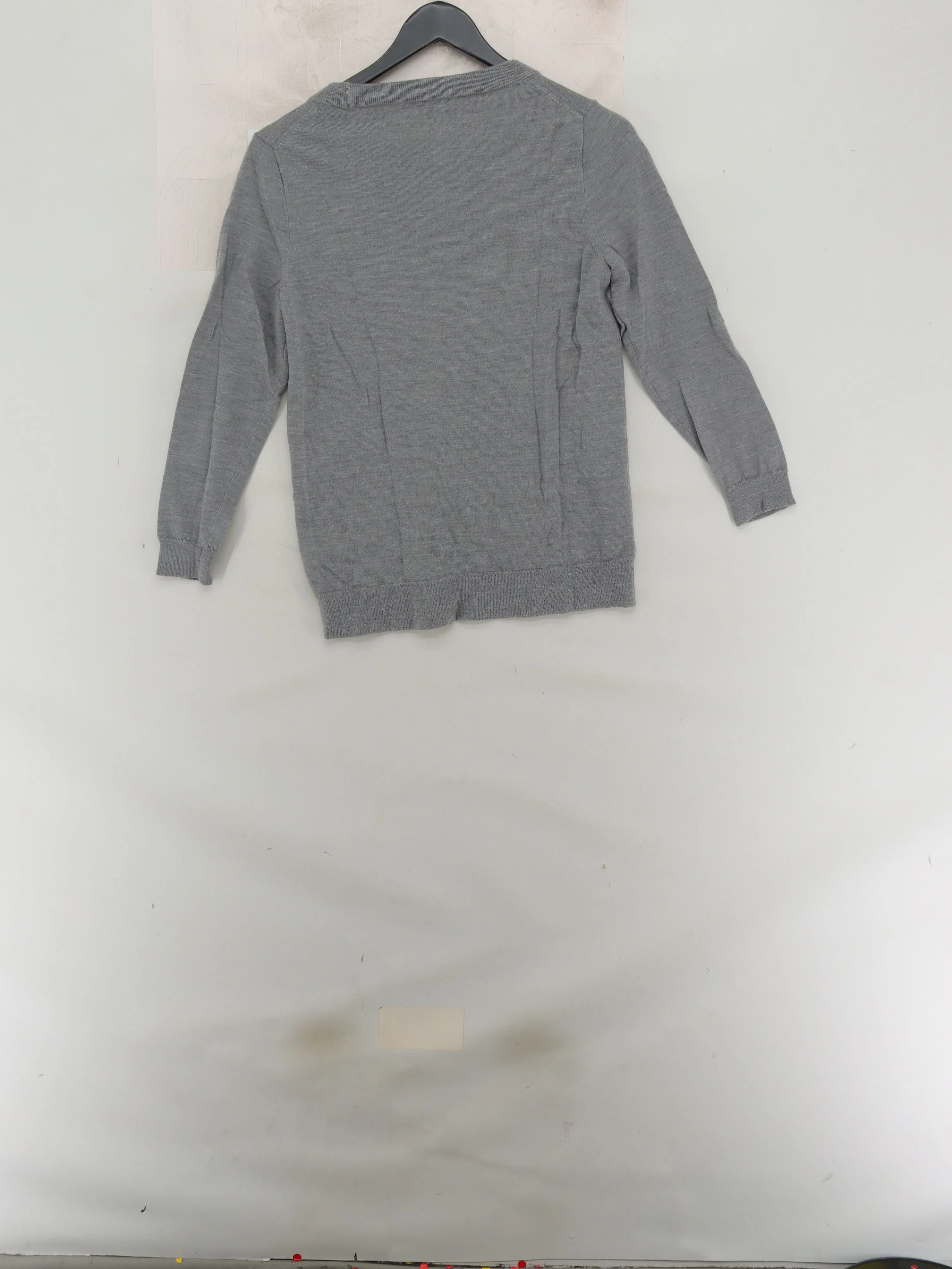 J. Crew Women's Jumper M Grey 100% Wool Crew Neck Pullover - Image 2