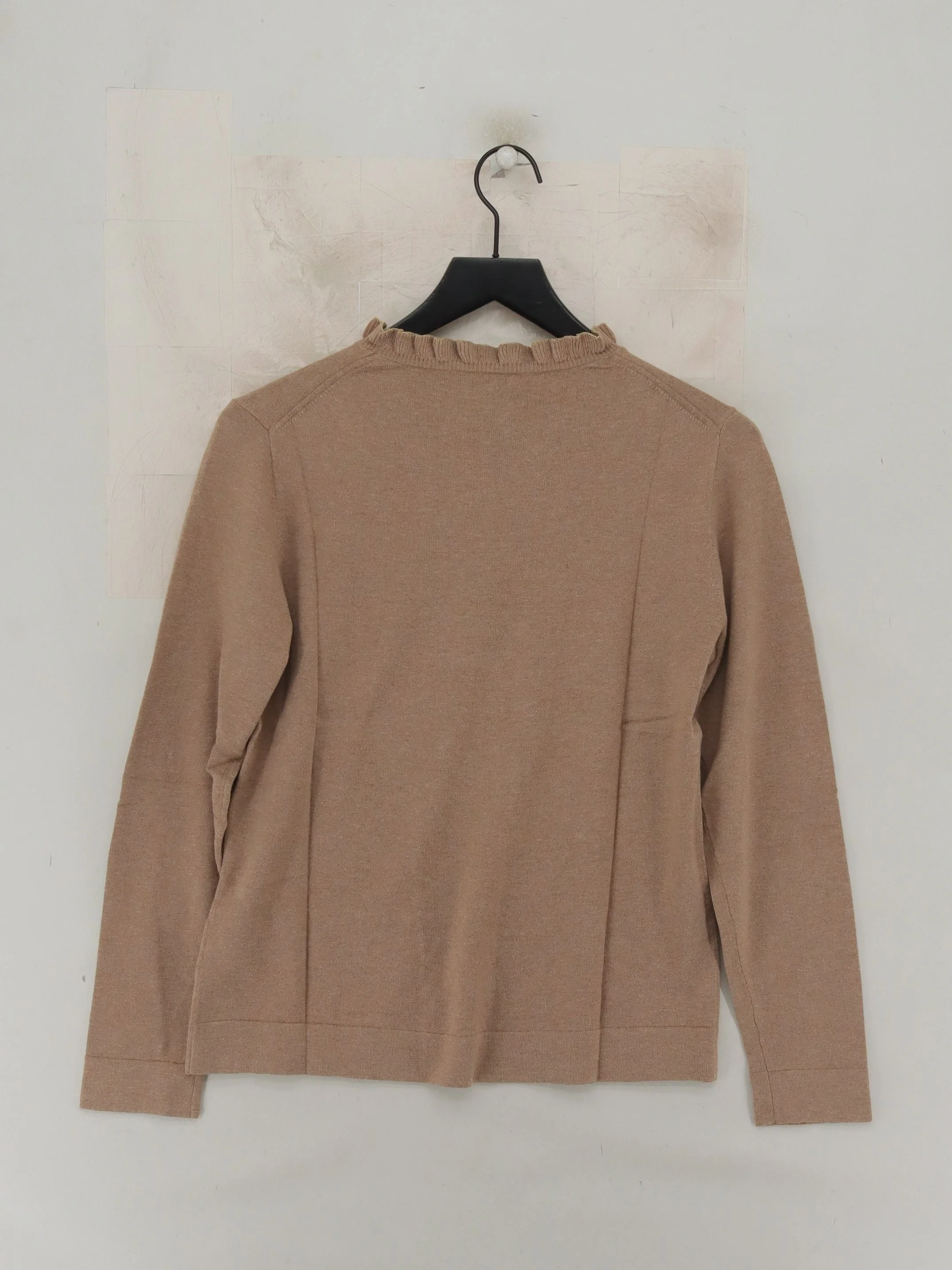 J. Crew Women's Jumper M Tan 100% Cotton Crew Neck Pullover New with tags - Image 2