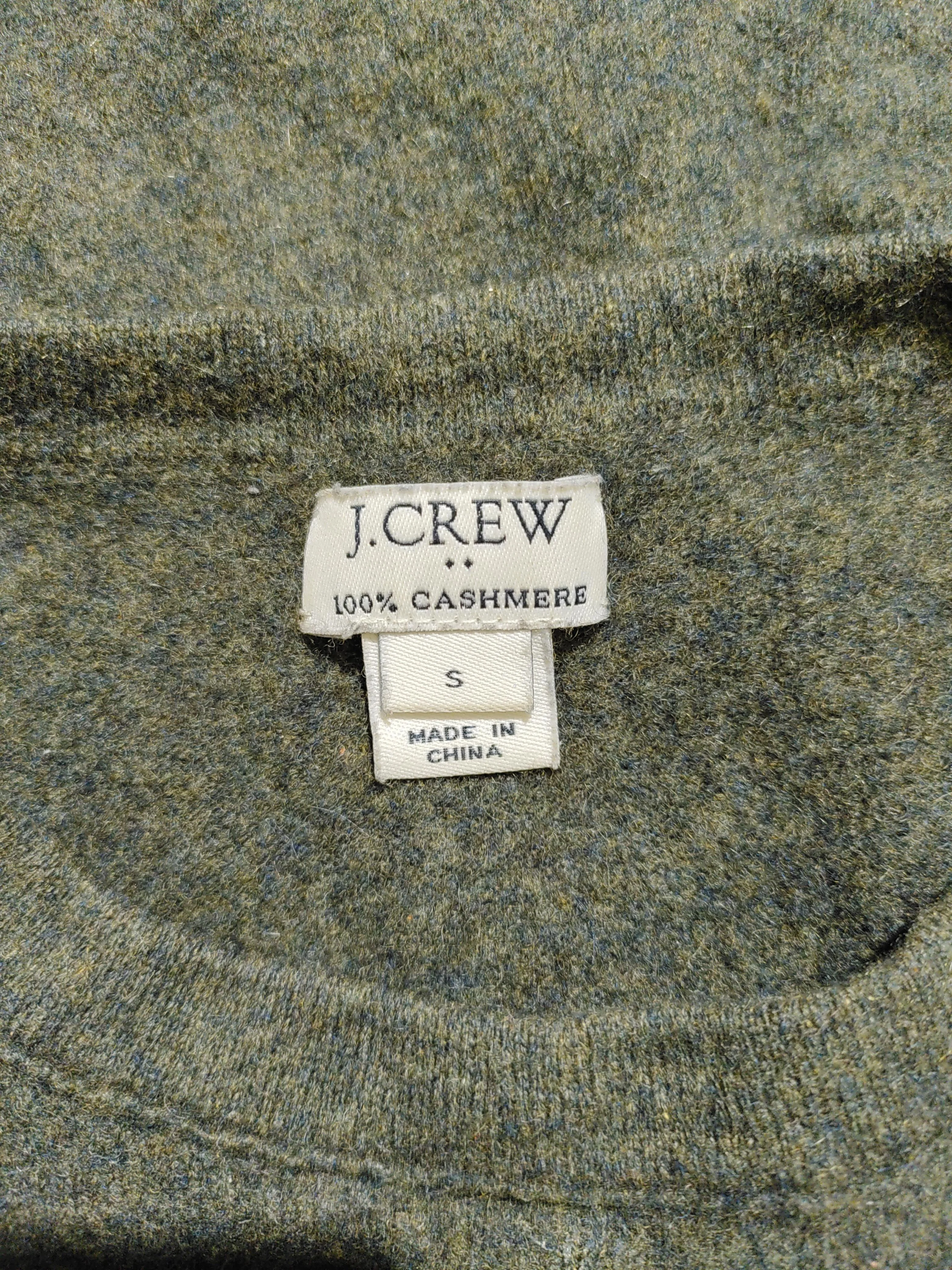 J. Crew Women's Jumper S Green 100% Cashmere Crew Neck Pullover - Image 5
