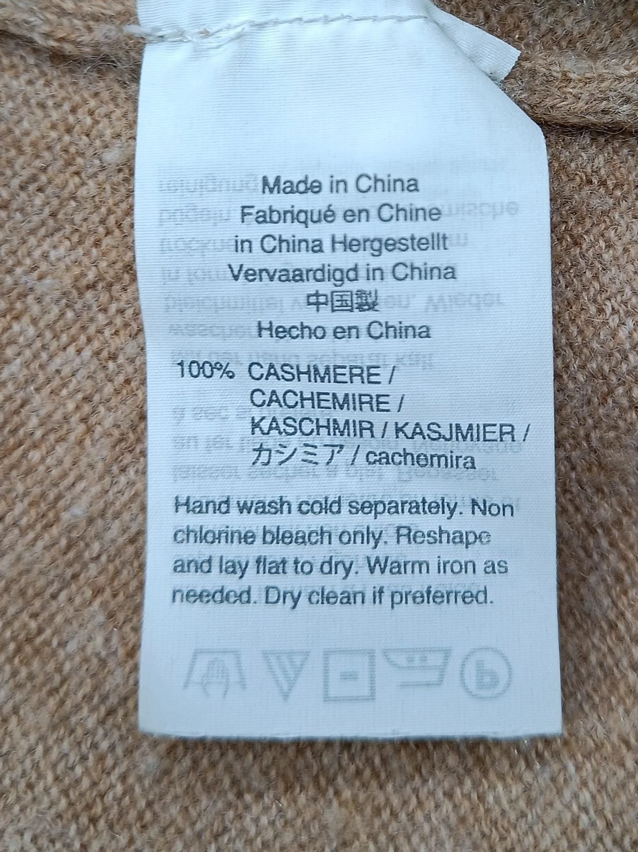 J. Crew Women's Jumper S Tan 100% Cashmere V-Neck Pullover - Image 7