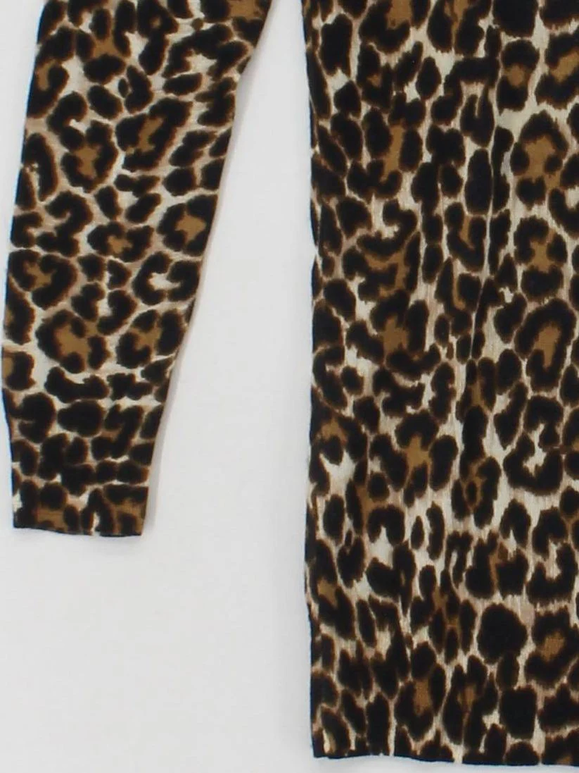 J. Crew Women's Jumper XS Multi Animal Print 100% Other Round Neck Pullover - Image 4