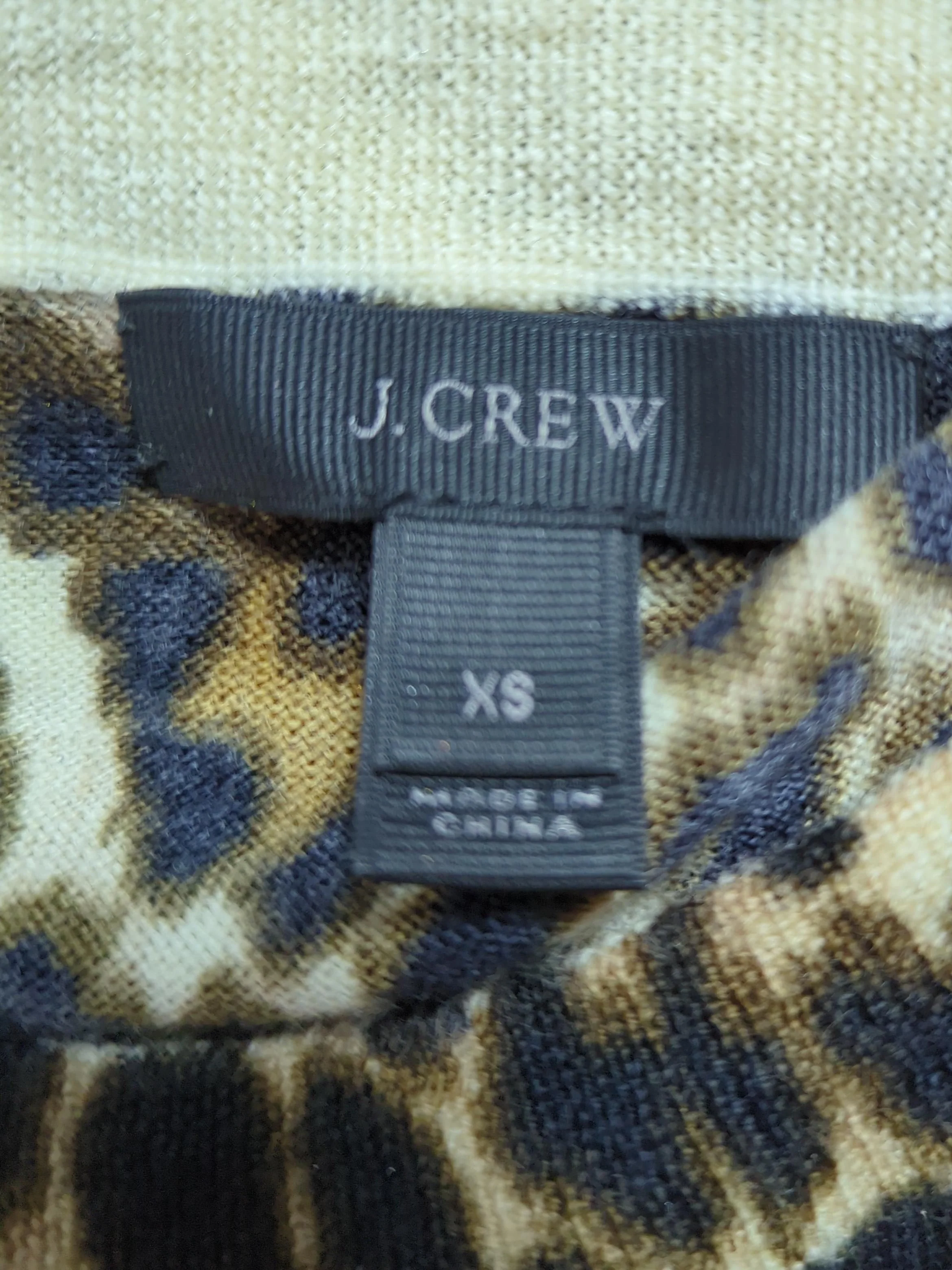 J. Crew Women's Jumper XS Multi Animal Print 100% Other Round Neck Pullover - Image 5