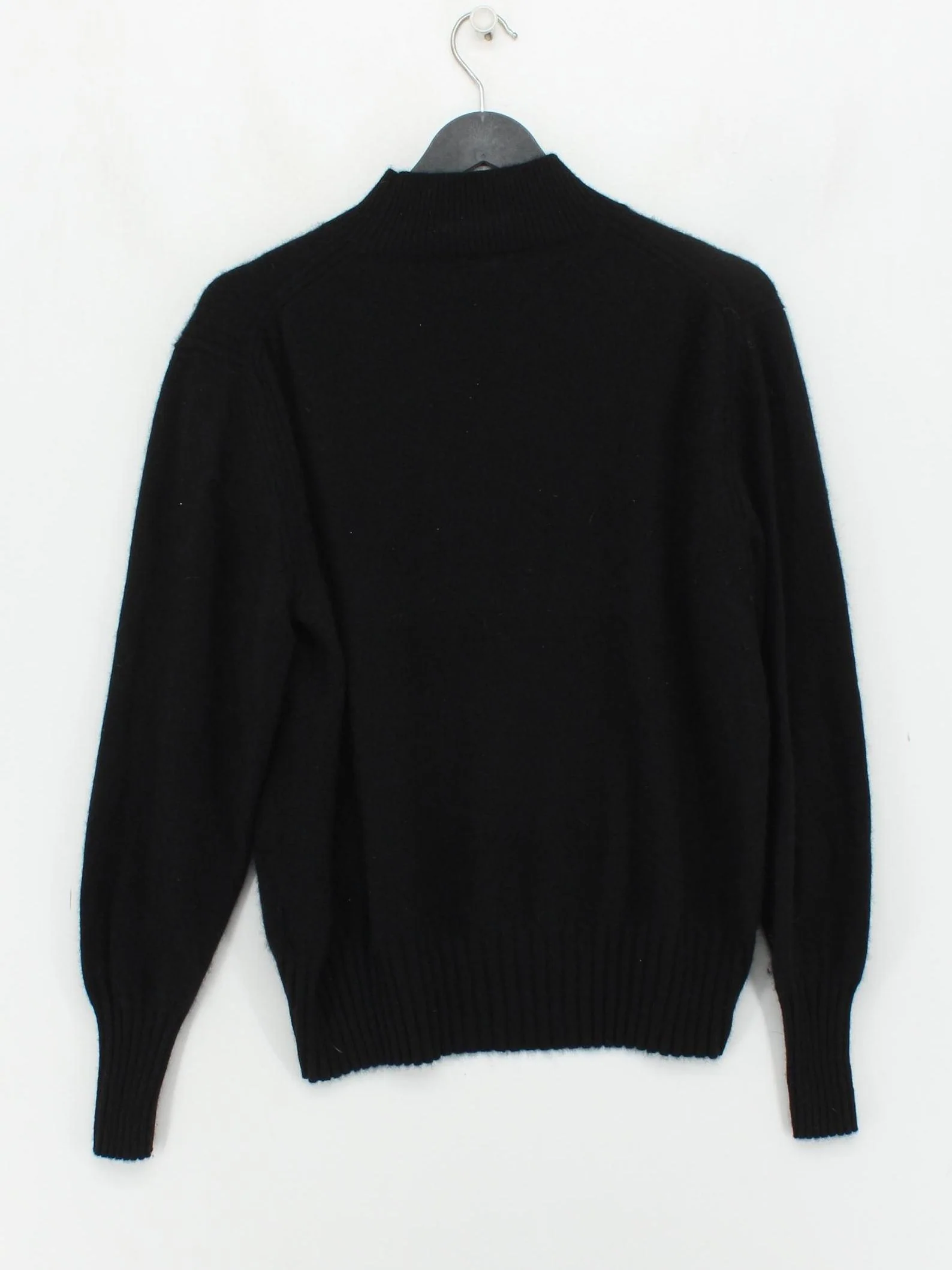 J. Crew Women's Jumper XXL Black 100% Cashmere Mock Neck Pullover - Image 2