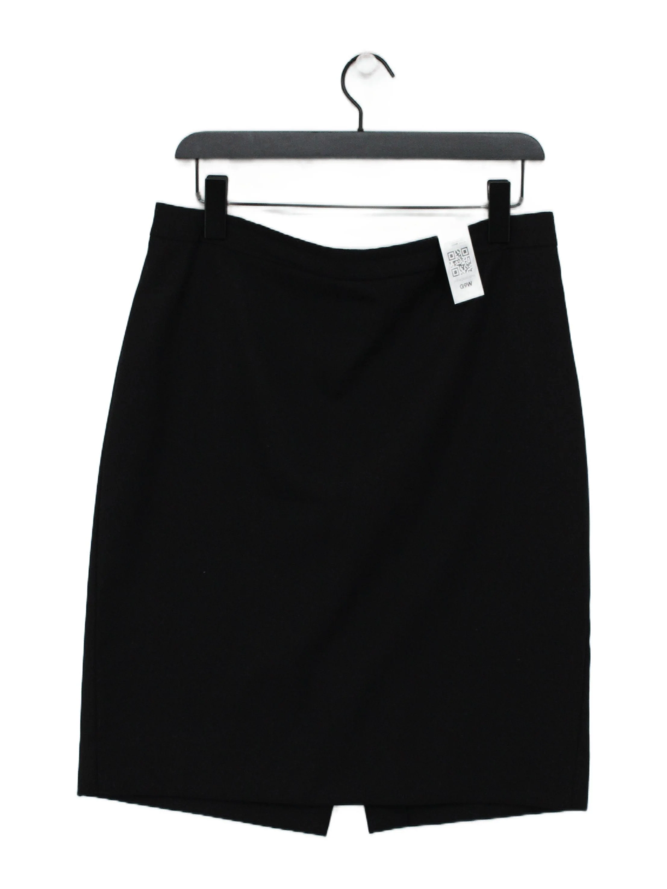 J. Crew Women's Midi Skirt UK 10 Black Wool with Polyester Straight & Pencil