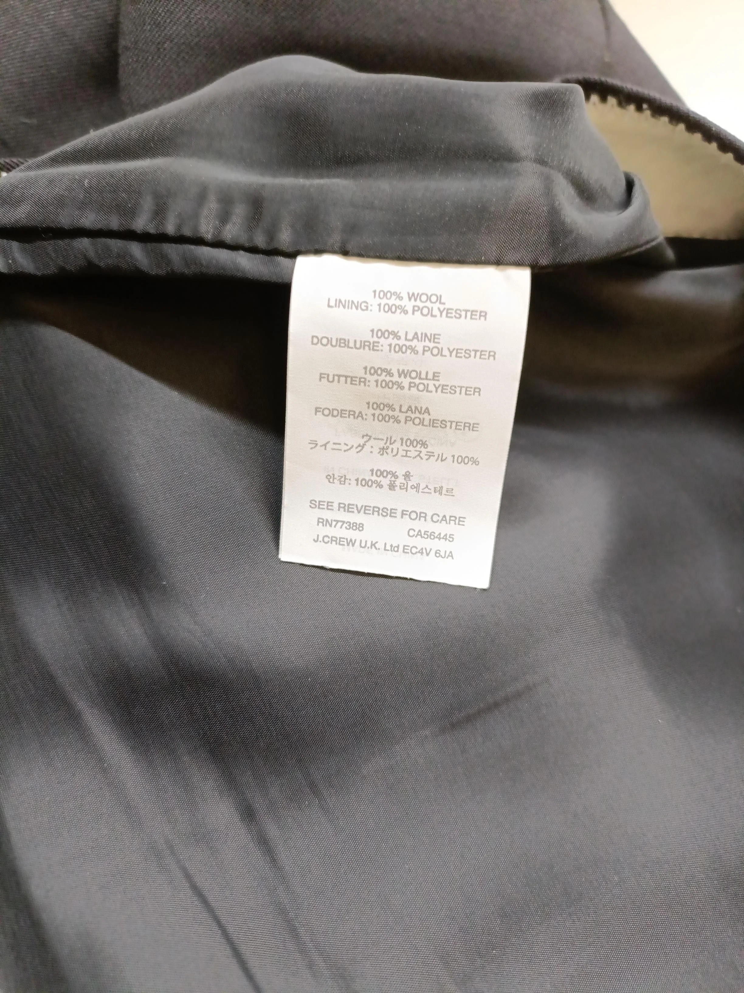 J. Crew Women's Midi Skirt UK 10 Black Wool with Polyester Straight & Pencil - Image 6