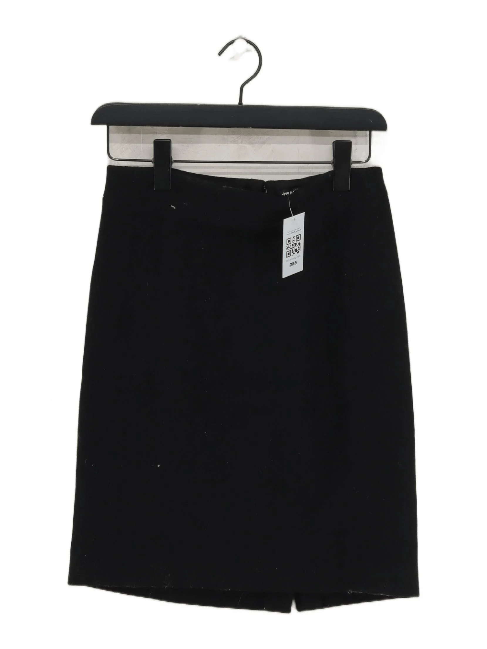 J. Crew Women's Midi Skirt UK 6 Black Wool with Polyester Midi Straight & Pencil