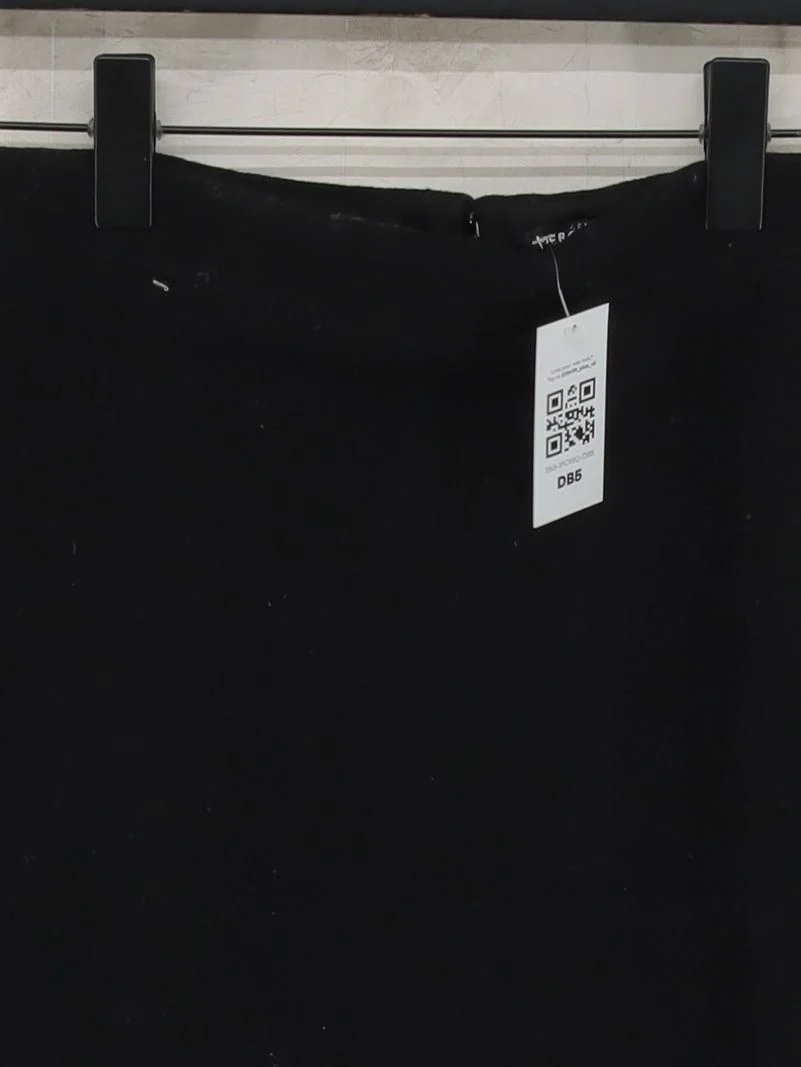 J. Crew Women's Midi Skirt UK 6 Black Wool with Polyester Midi Straight & Pencil - Image 3