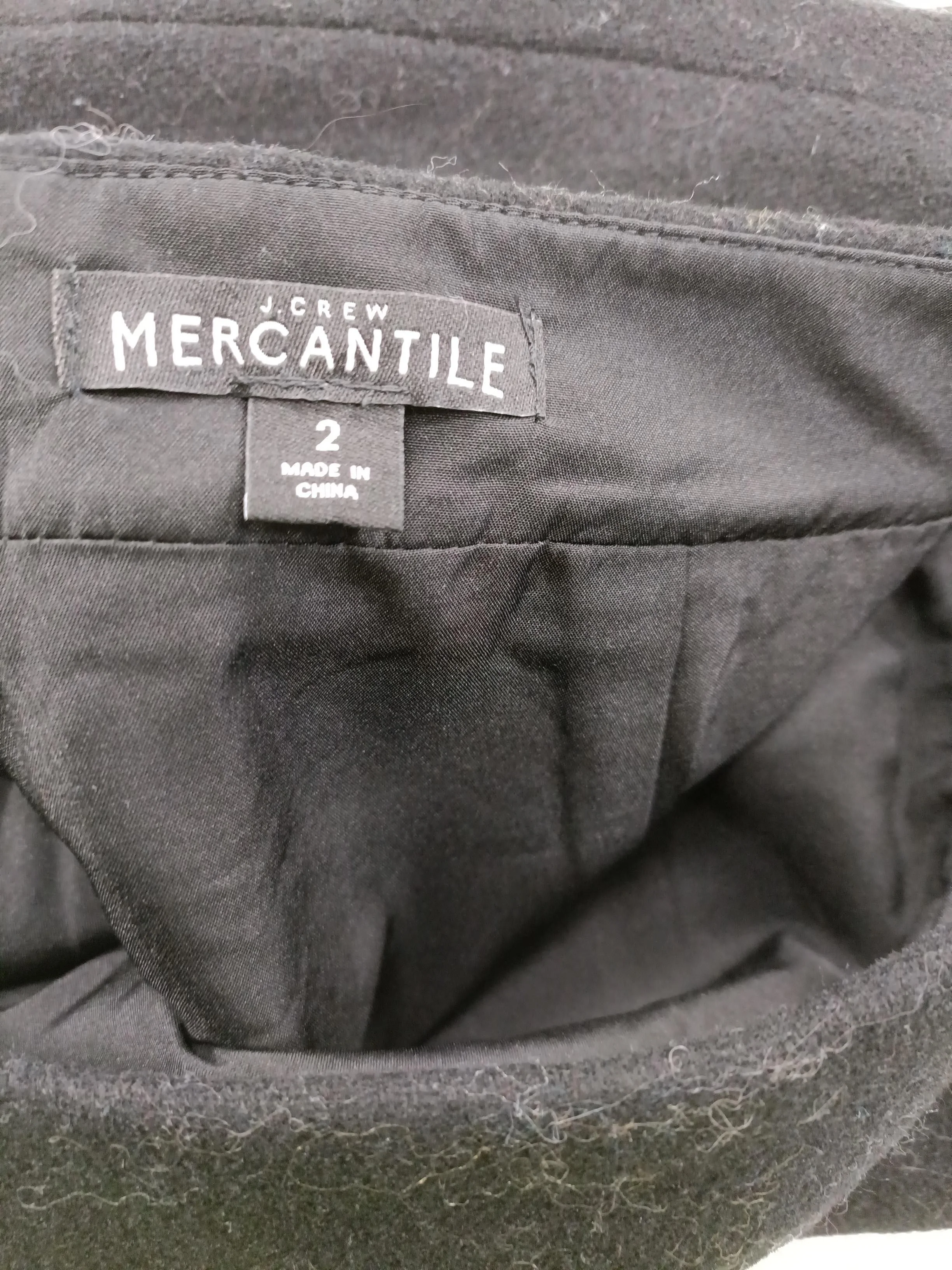 J. Crew Women's Midi Skirt UK 6 Black Wool with Polyester Midi Straight & Pencil - Image 5