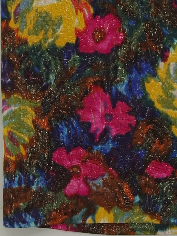 J. Crew Women's Midi Skirt UK 6 Multi Cotton with Silk, Other Straight & Pencil - Image 4