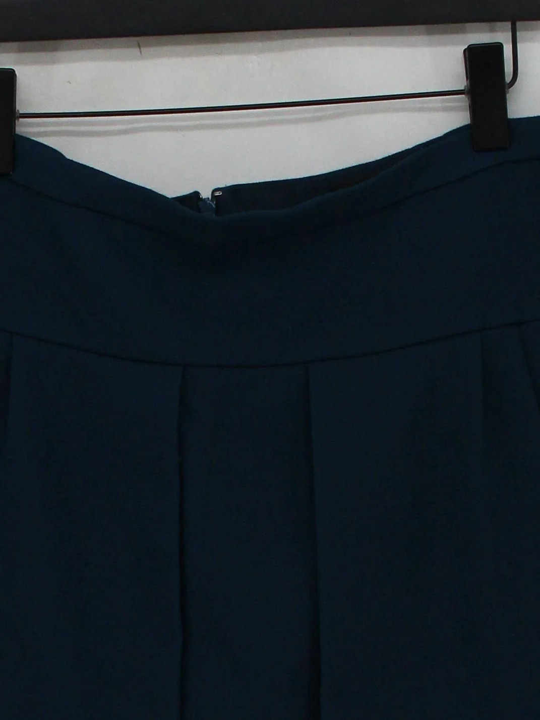J. Crew Women's Mini Skirt UK 12 Blue Polyester with Viscose, Elastane Mini - Image 3