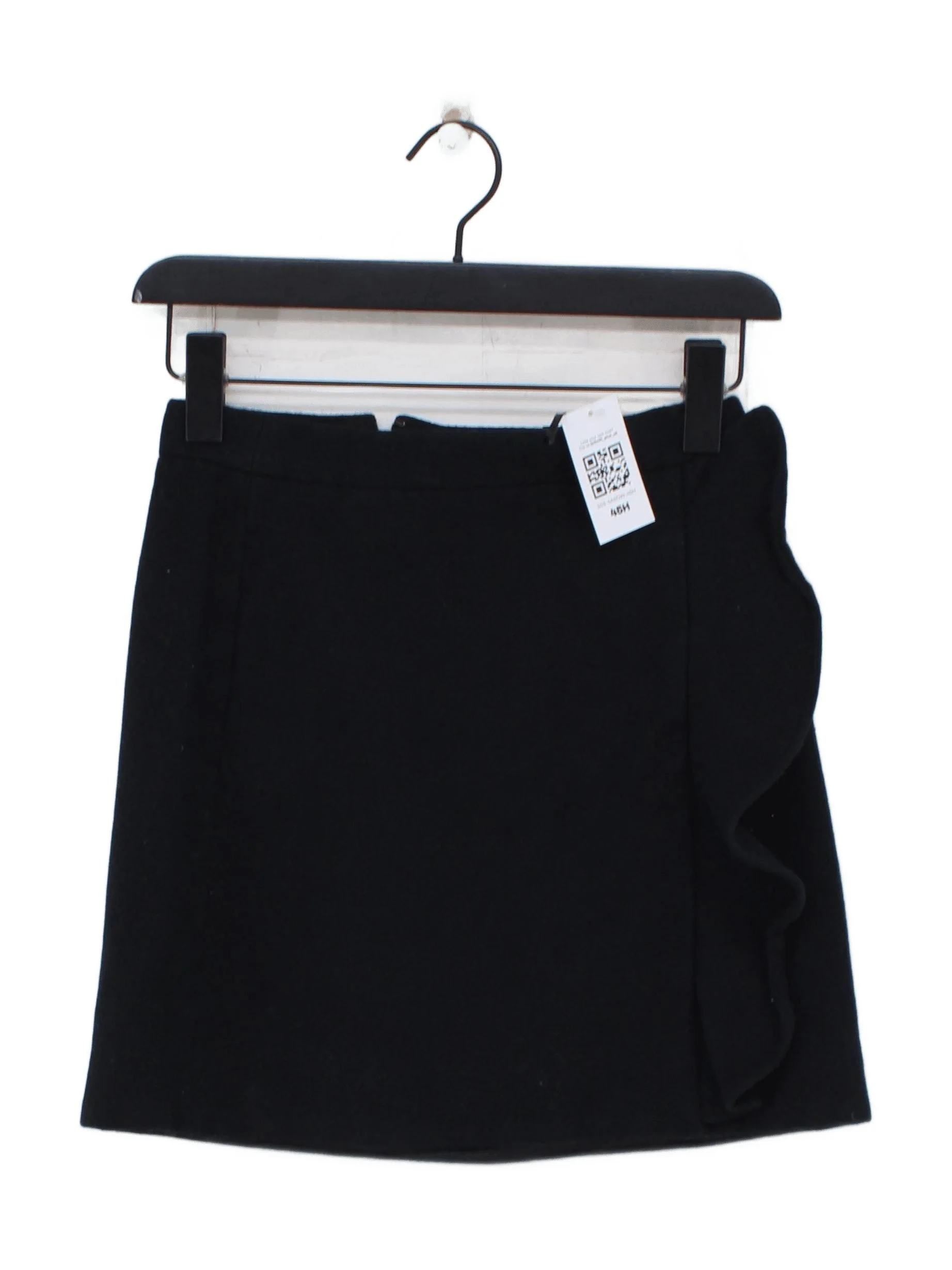 J. Crew Women's Mini Skirt UK 4 Black Wool with Polyester Short Mini